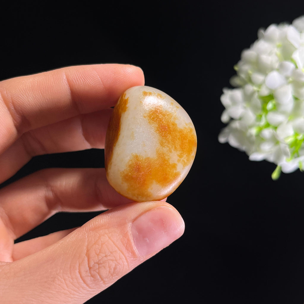 和田玉籽料白玉 “金砂天成”洒金皮籽料（yc337546）