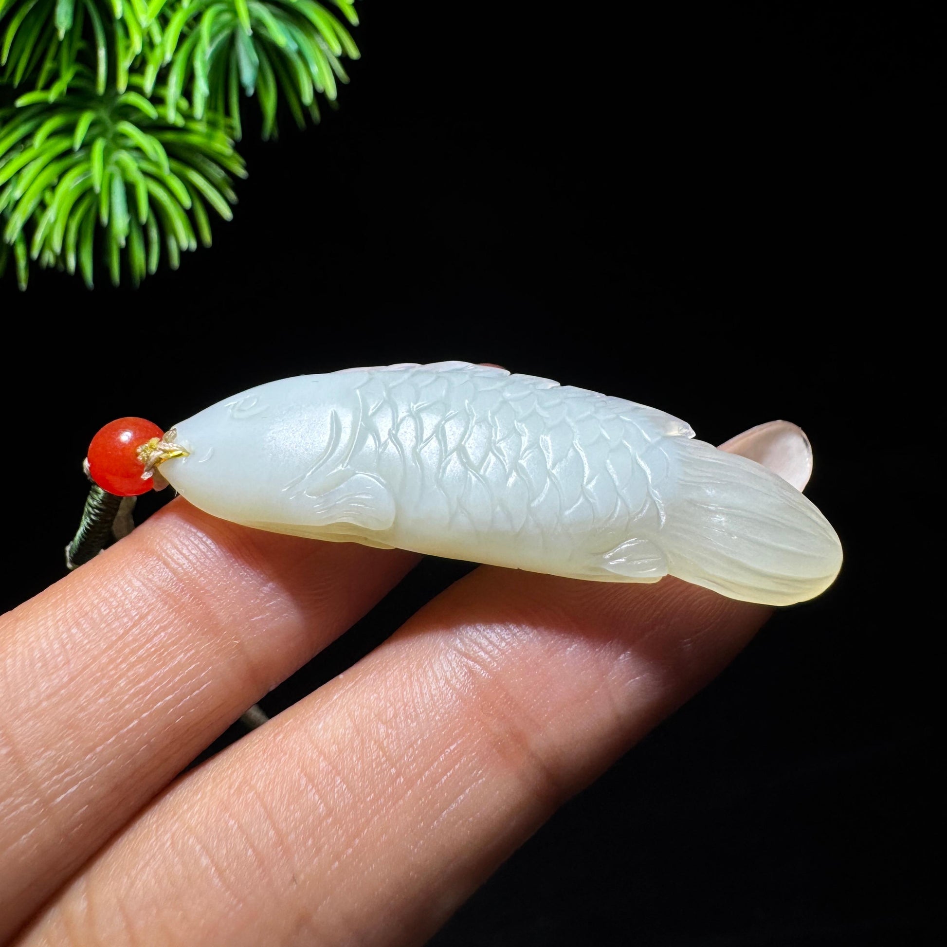 和田玉白玉年年有余（yc710451）