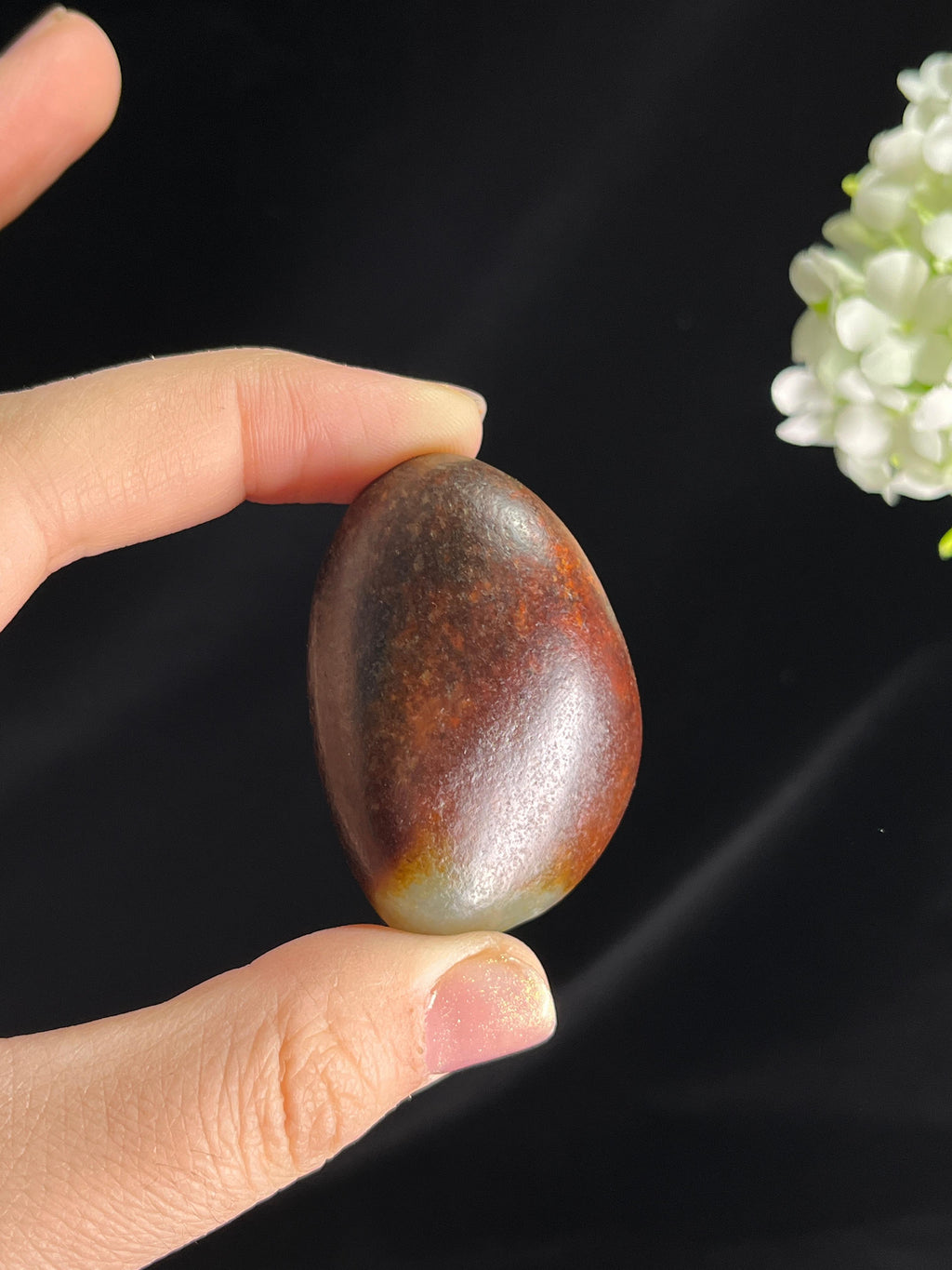 和田玉红沁籽料原石（yc265911）