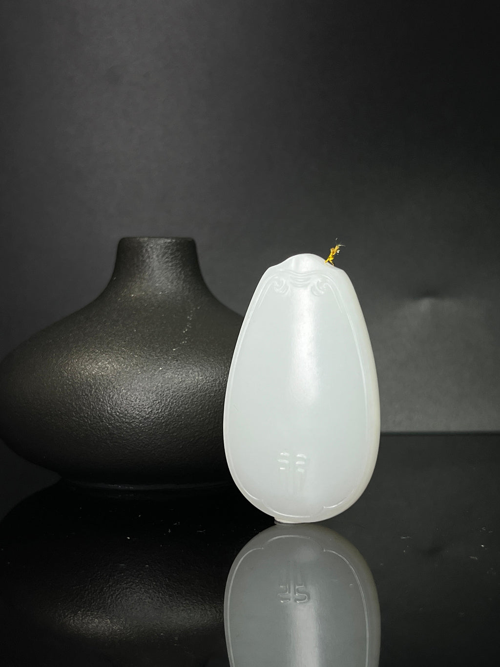 和田玉白玉无事牌（yc241011）