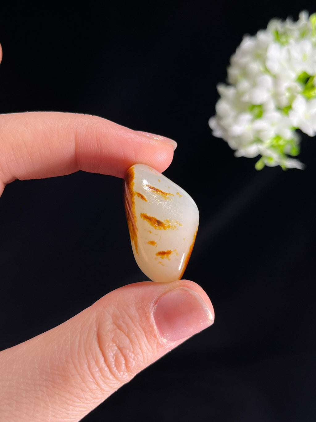 和田玉白玉意境双面皮籽料原石（yc265073）