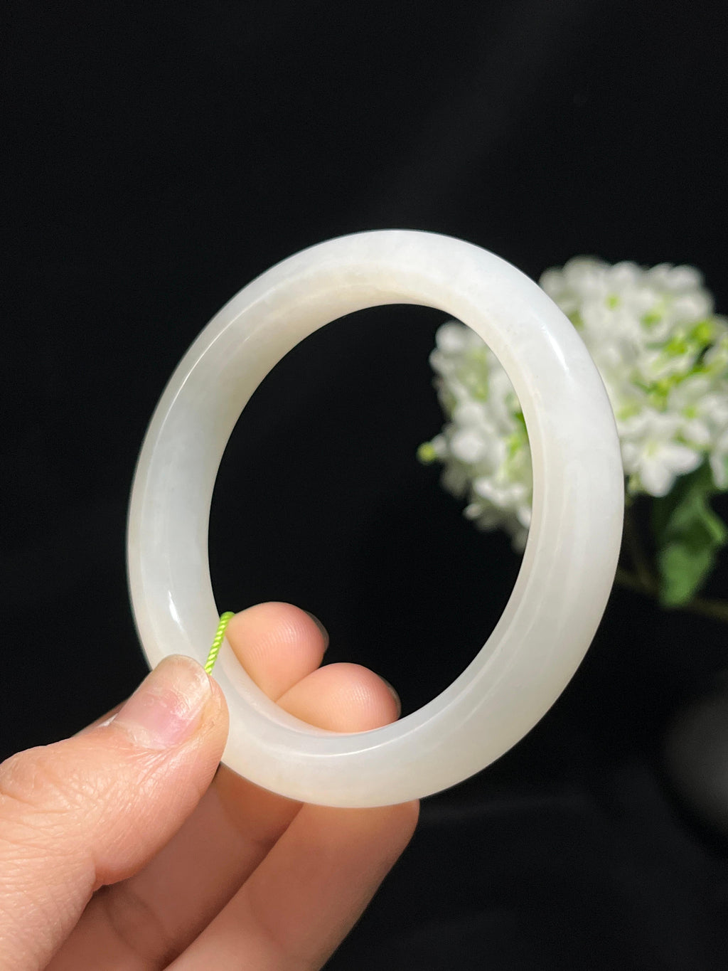 和田玉白玉手镯（卡55-卡57）（yc254772）