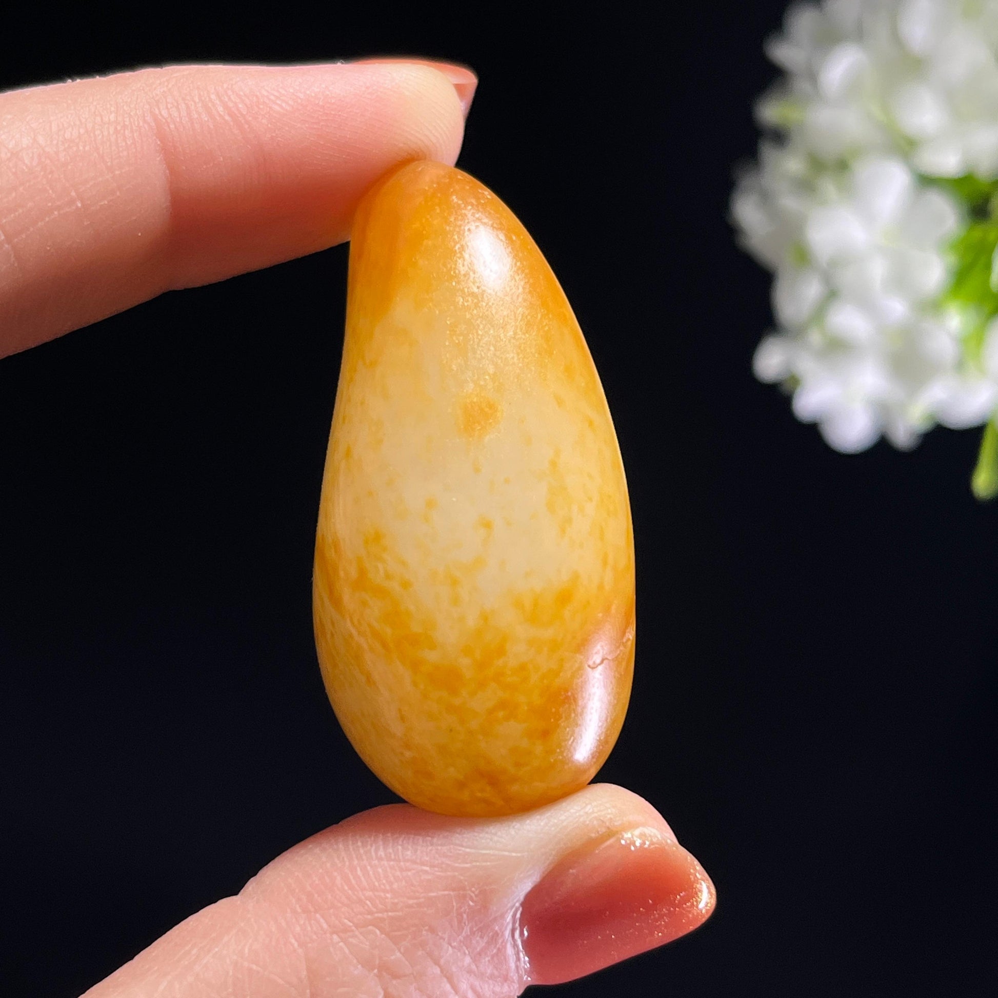 和田玉白玉黄沁皮“金琼玉液”金包银籽料（yc313266）
