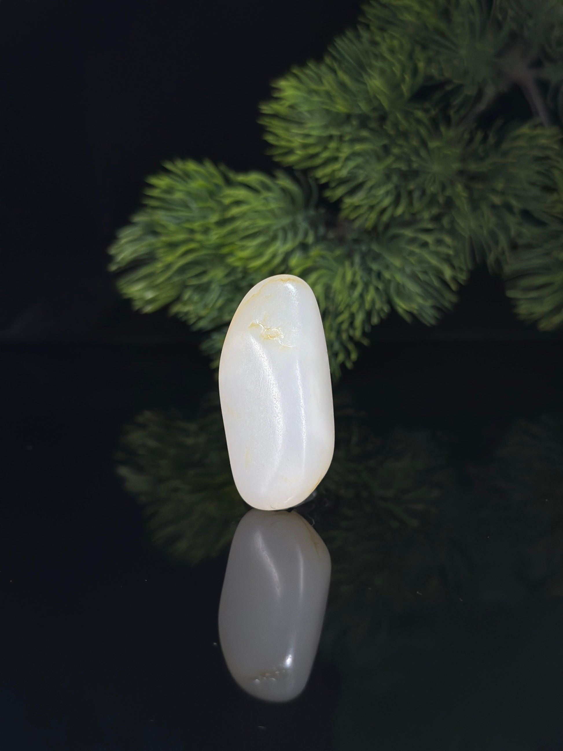 新疆和田玉精品白玉洒金品挂件籽（yc536841）