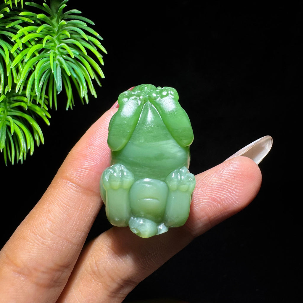 和田玉山料碧玉貔貅（yc714987）