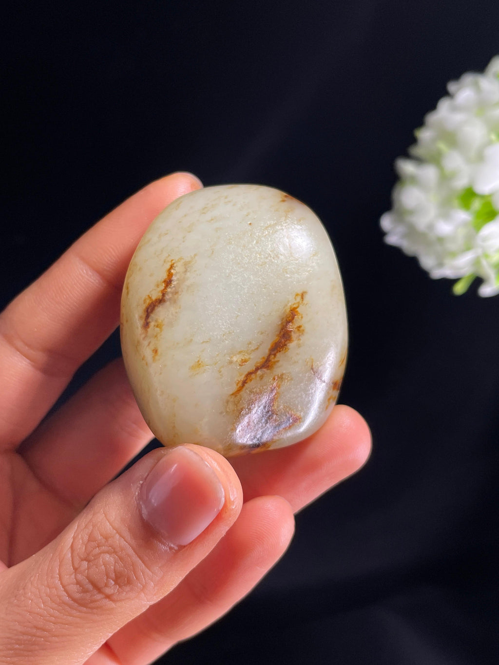 和田玉白玉洒金皮聚红皮籽料原石（yc264638）