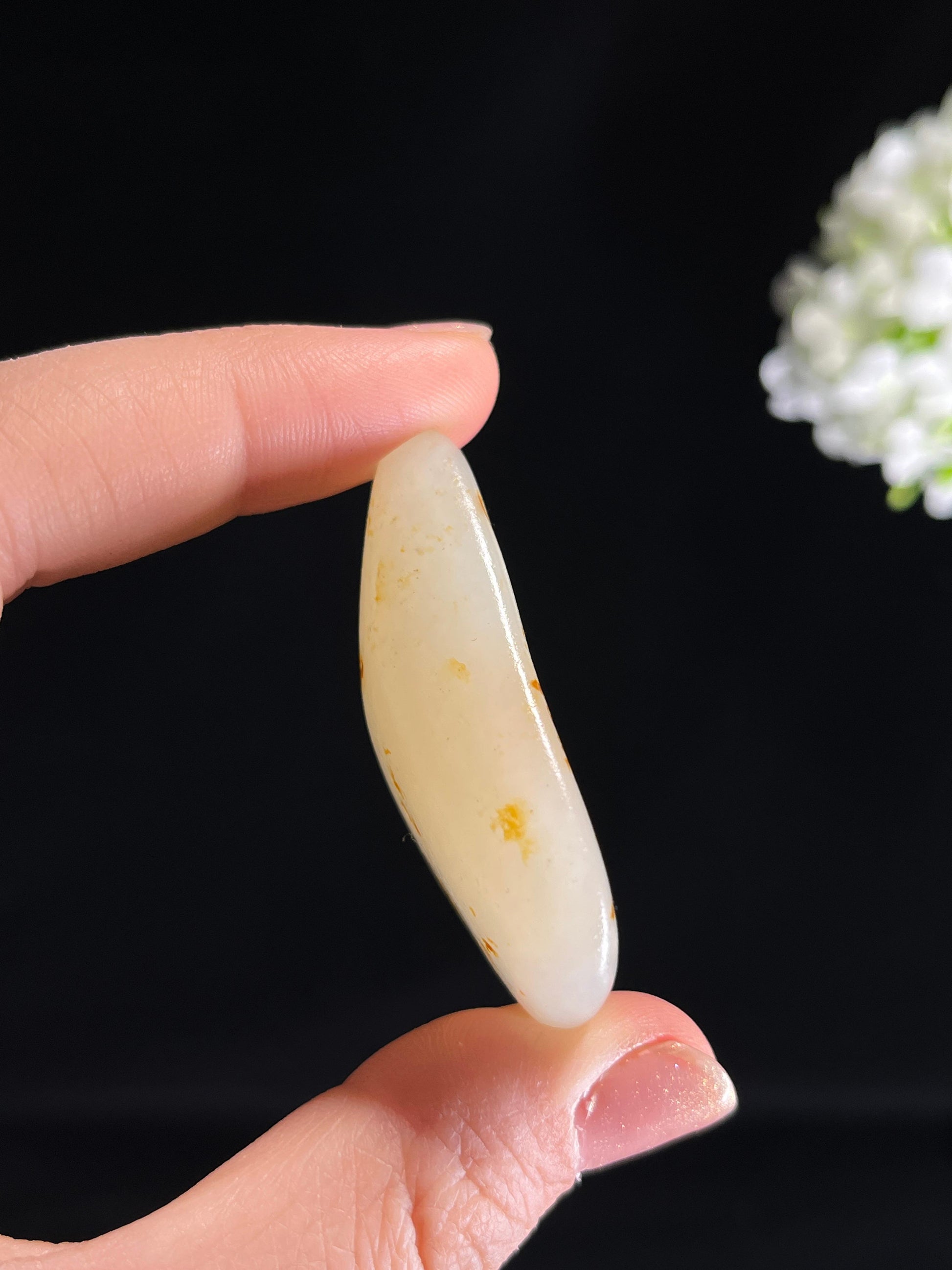 和田玉白玉洒金皮籽料原石（yc270398）
