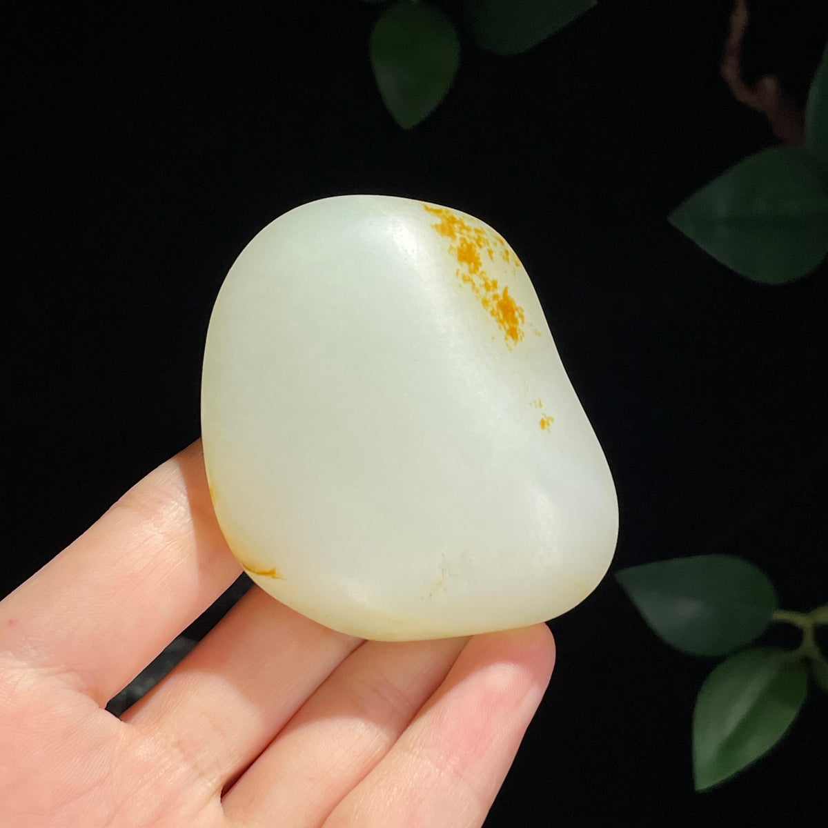 新疆天然和田玉白玉洒金皮籽料（yc745956）