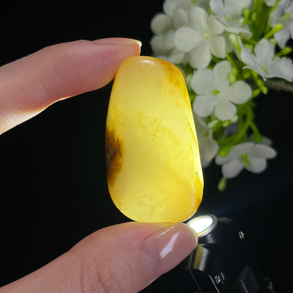 和田玉白玉意境聚黄皮籽料（yc308612）