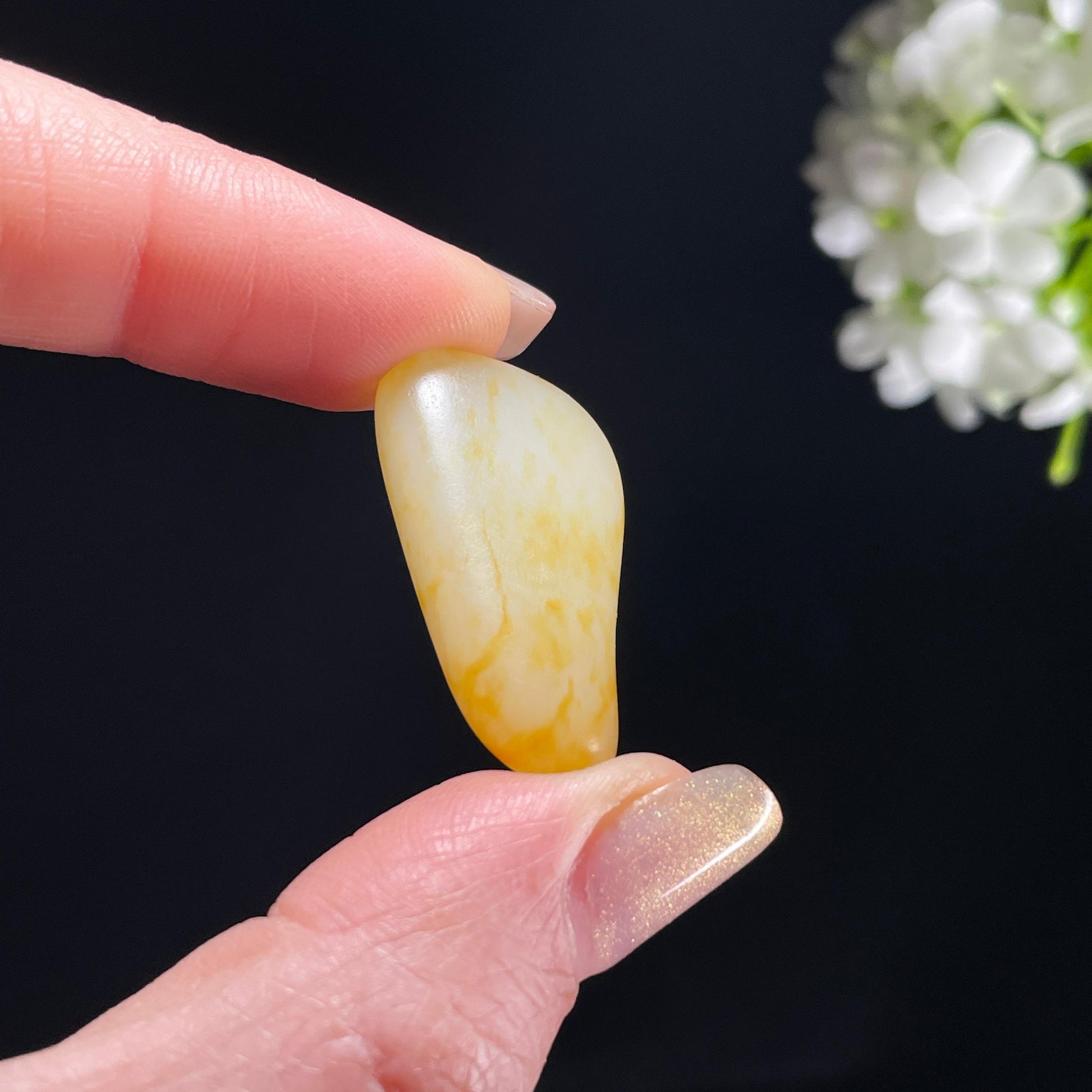 新疆天然和田玉白玉通体洒金皮精品籽料（yc363054）