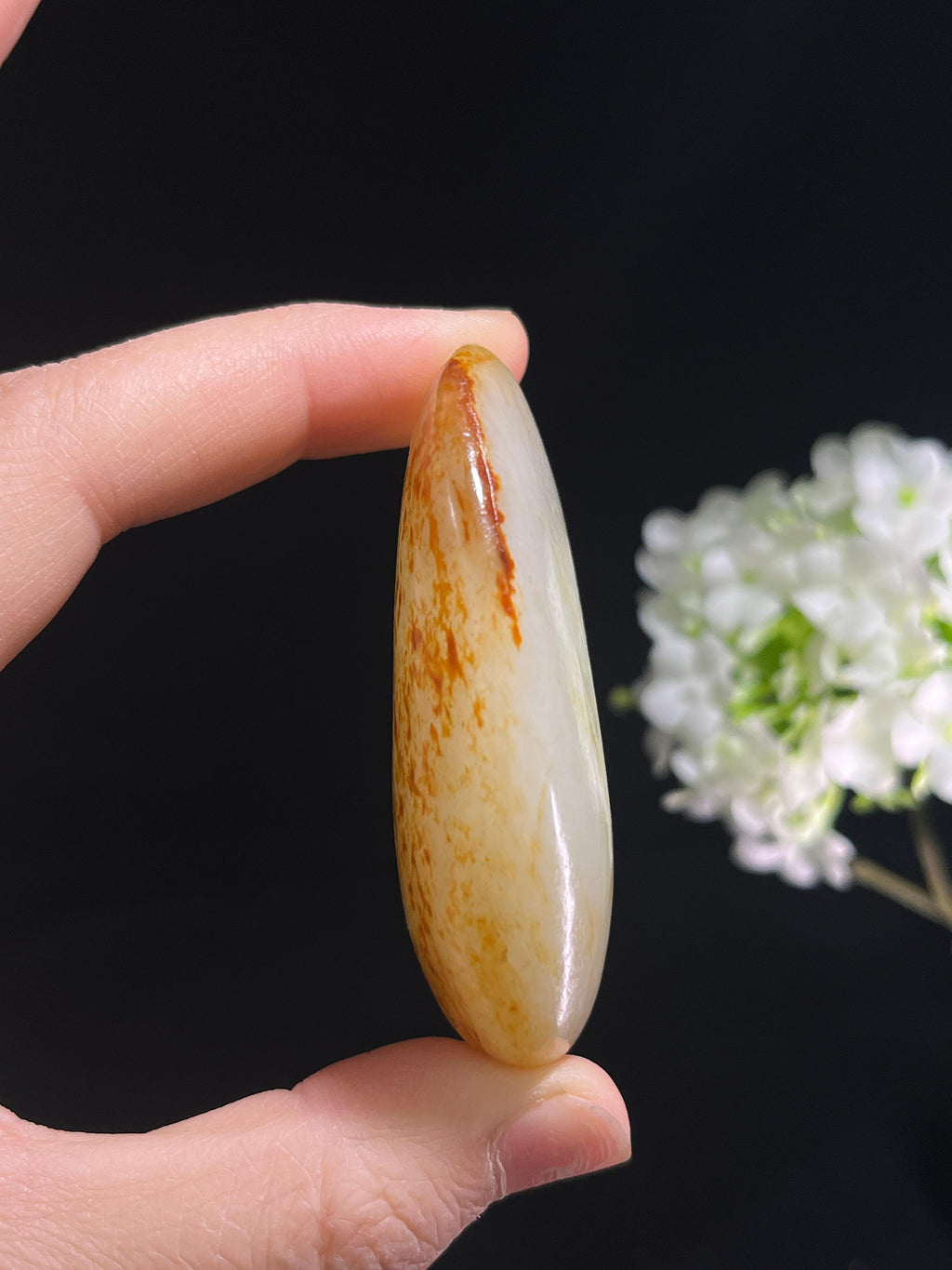 新疆和田玉收藏级洒金皮籽料原石（yc253643）