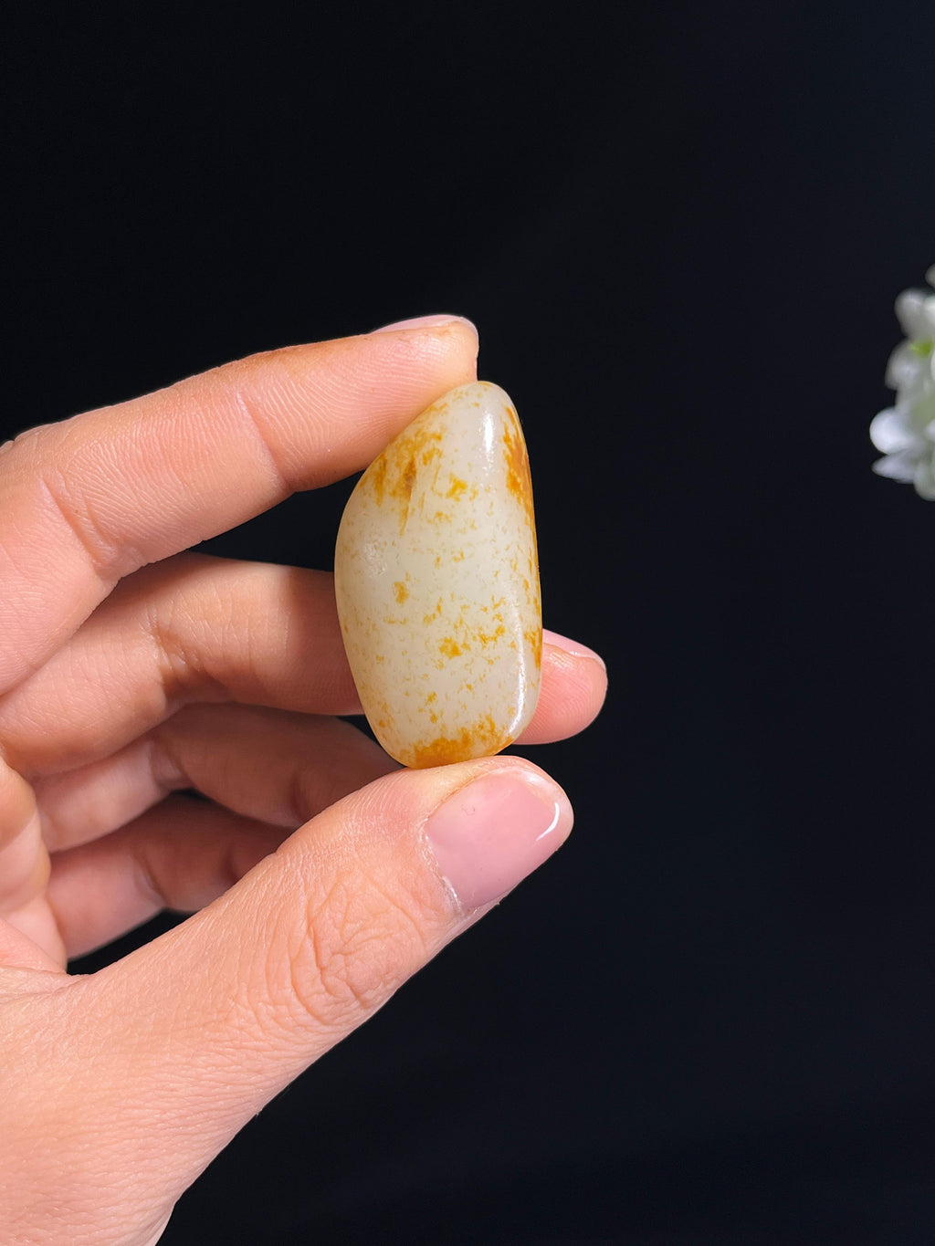 和田玉白玉洒金皮籽料原石（yc263869）