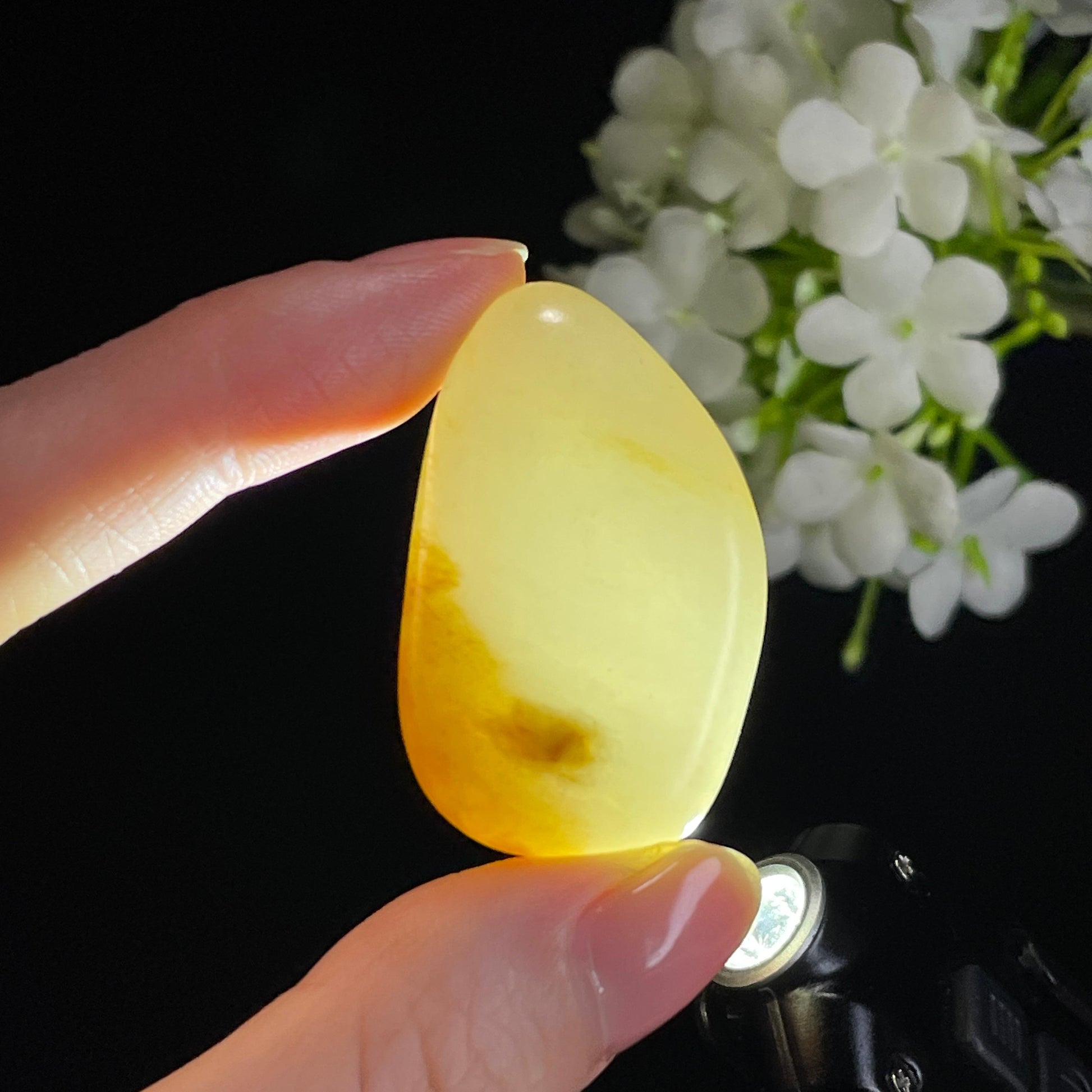 和田玉白玉黄皮籽料（yc328372）
