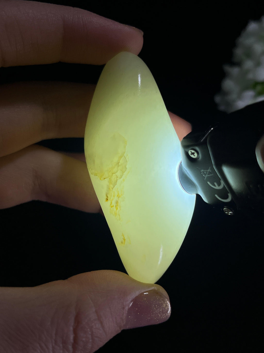 和田玉光白籽料原石（yc265675）