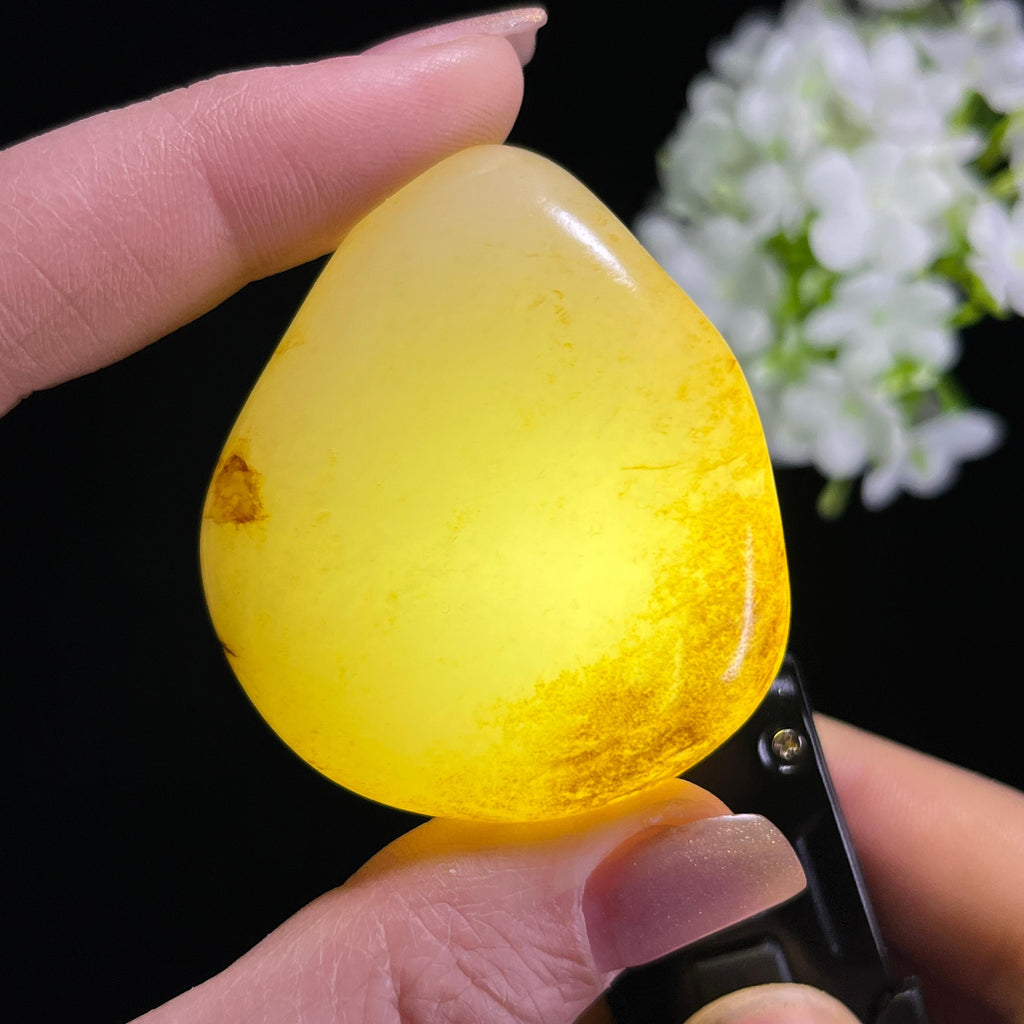 和田玉白玉“金缕疏影”黑皮秋梨皮籽料（yc367882）