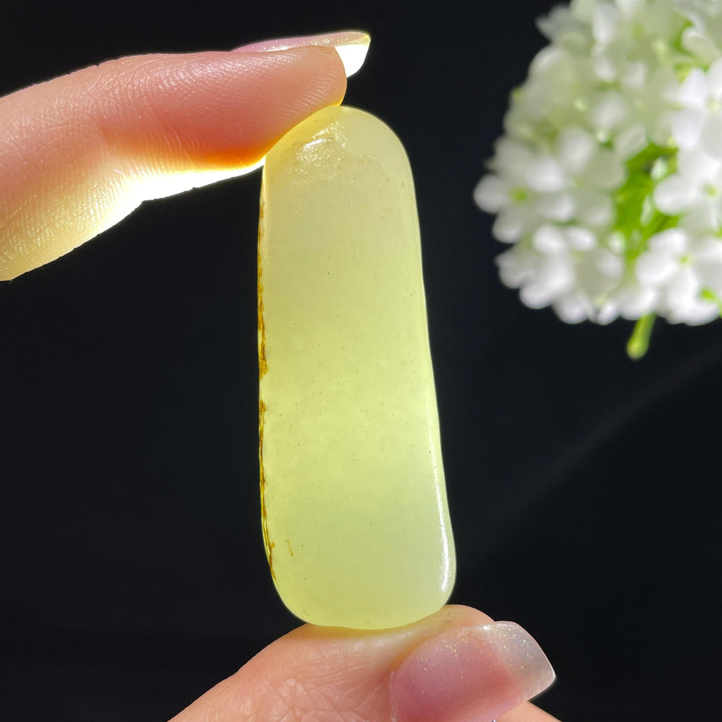 和田玉白玉“象牙凝脂”秋梨皮籽料（yc394043）