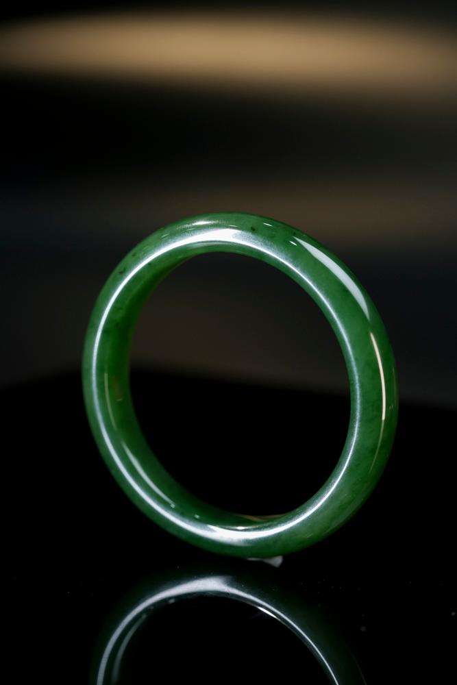 新疆天然和田玉碧玉手镯7（yc253296）