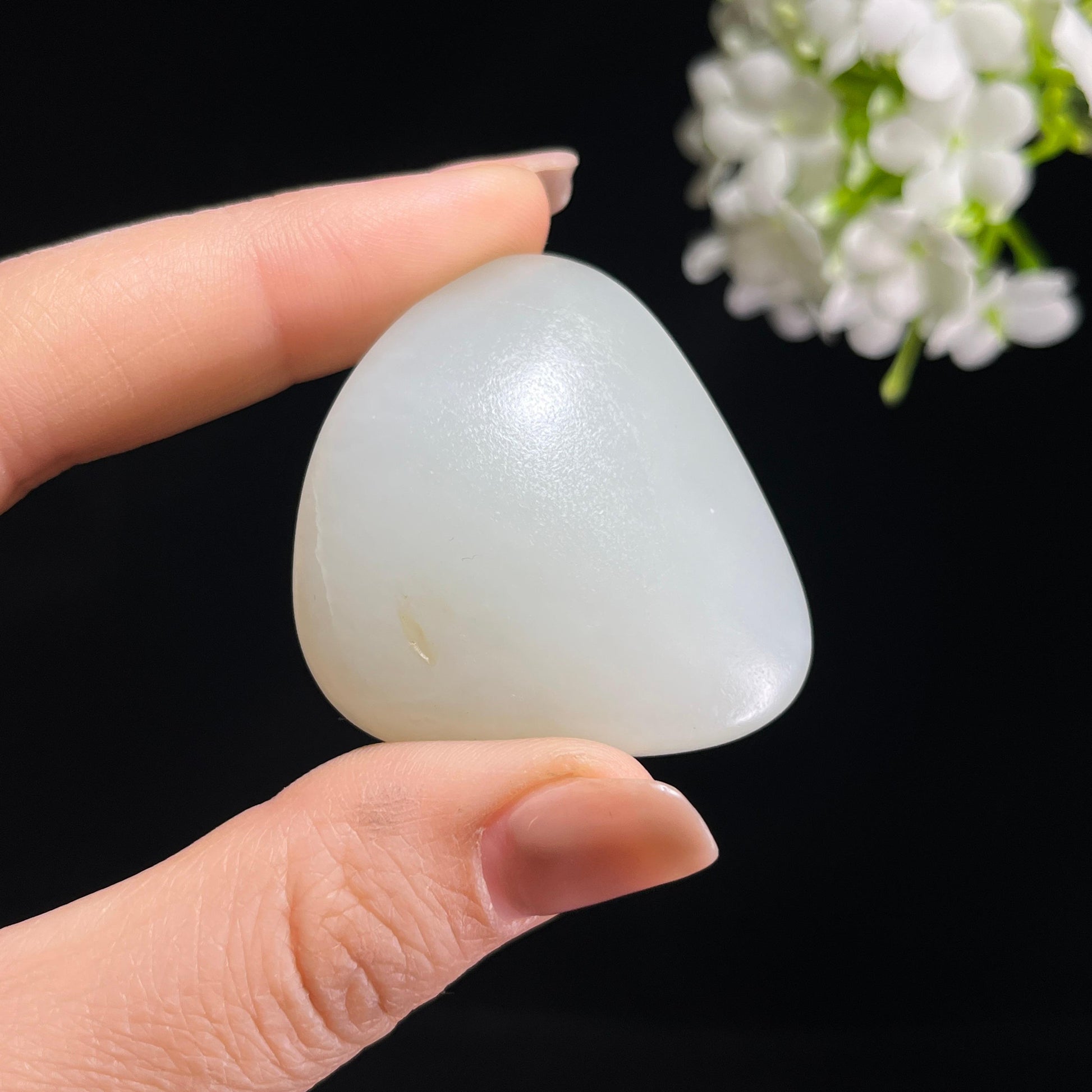 和田玉白玉“江雪无尘”光白籽料（yc379782）