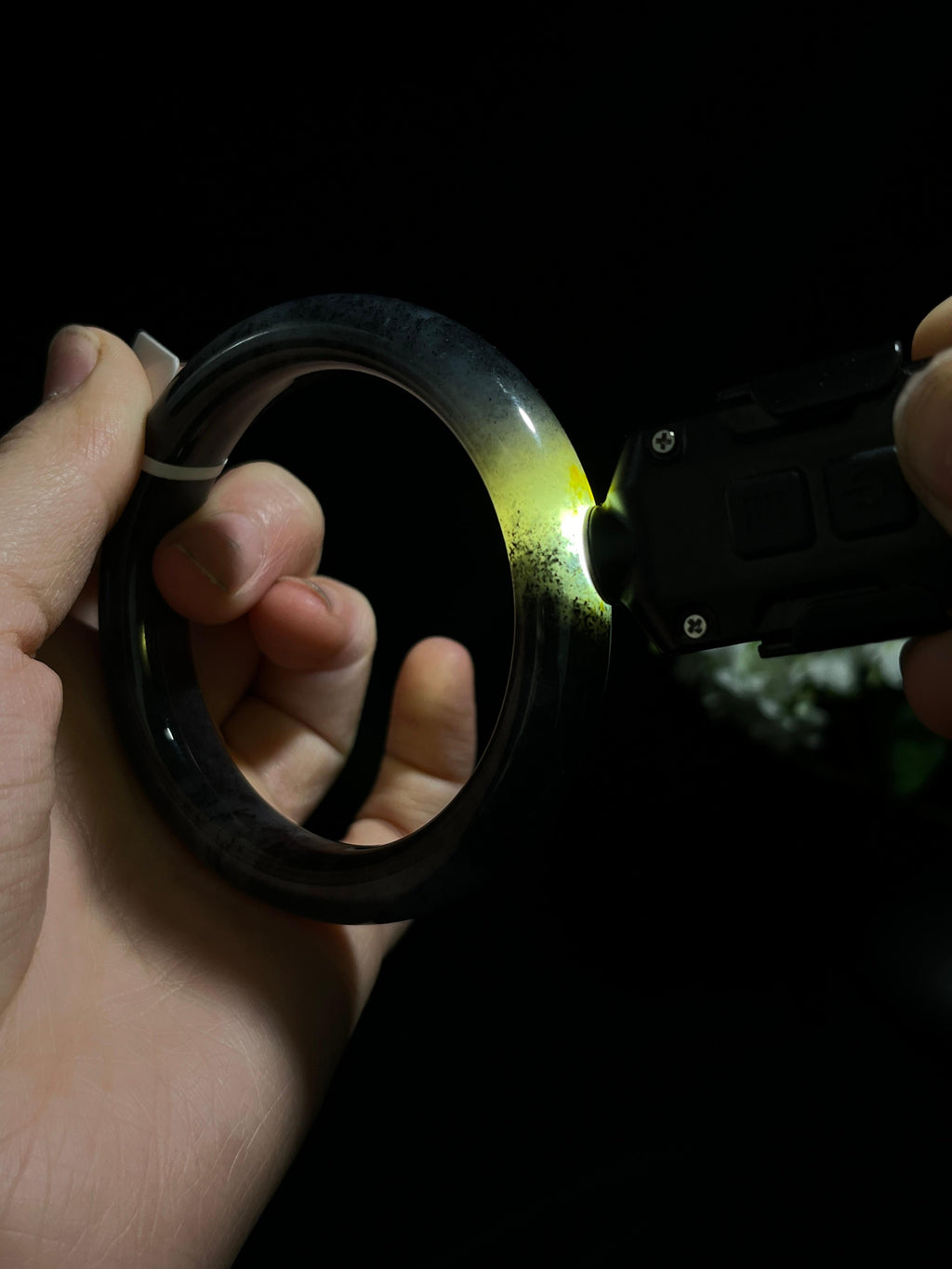 和田玉青花籽料手镯（卡54.5-卡60）（yc254779）