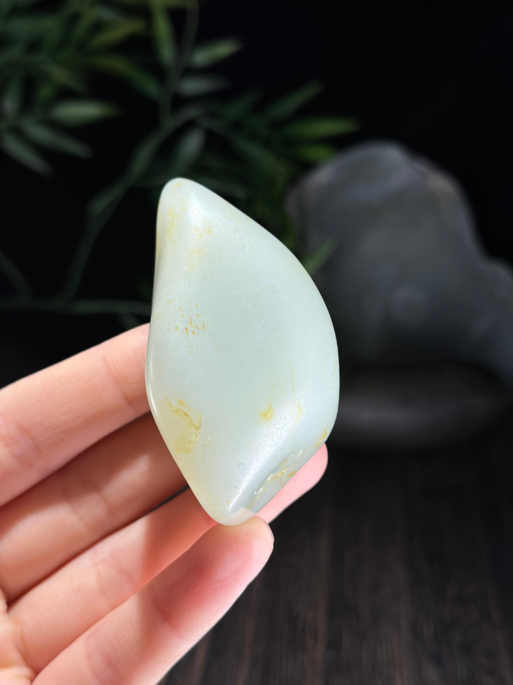 新疆和田玉珍品白玉洒金皮籽料手把件（yc712604）
