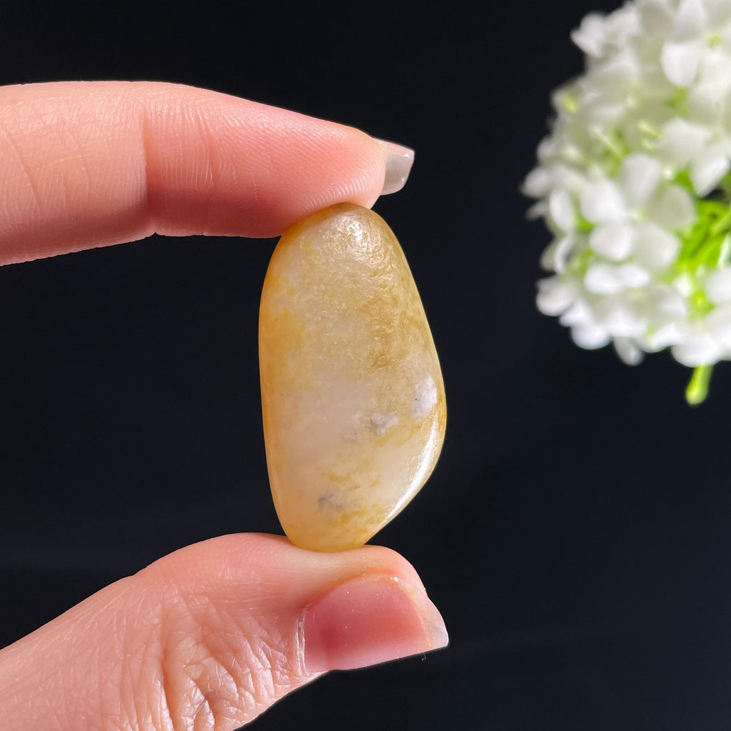 和田玉白玉“蜜色生香”洒金皮籽料（yc408876）