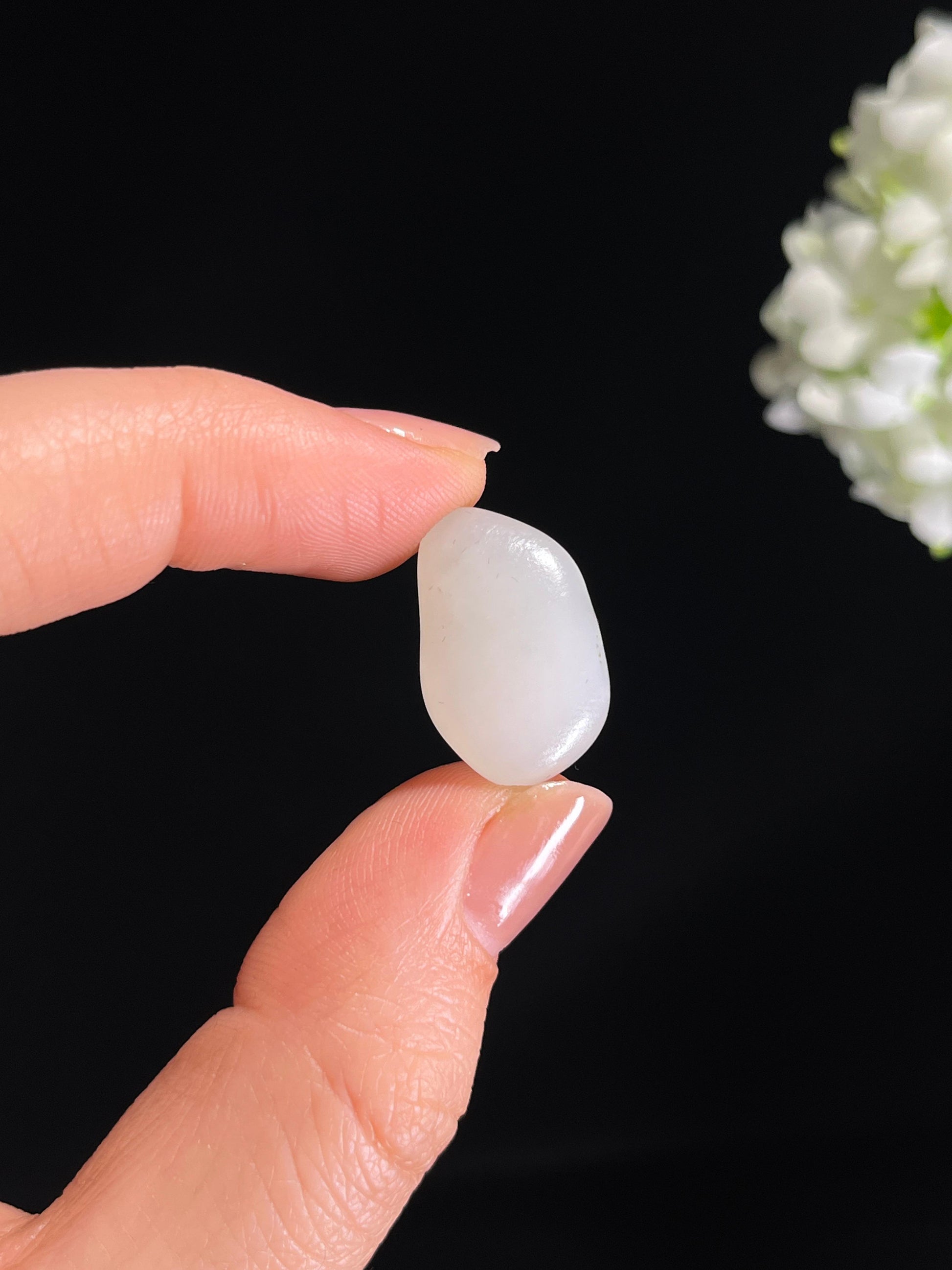 和田玉光白籽“独钓寒江雪”籽料原石（yc278743）