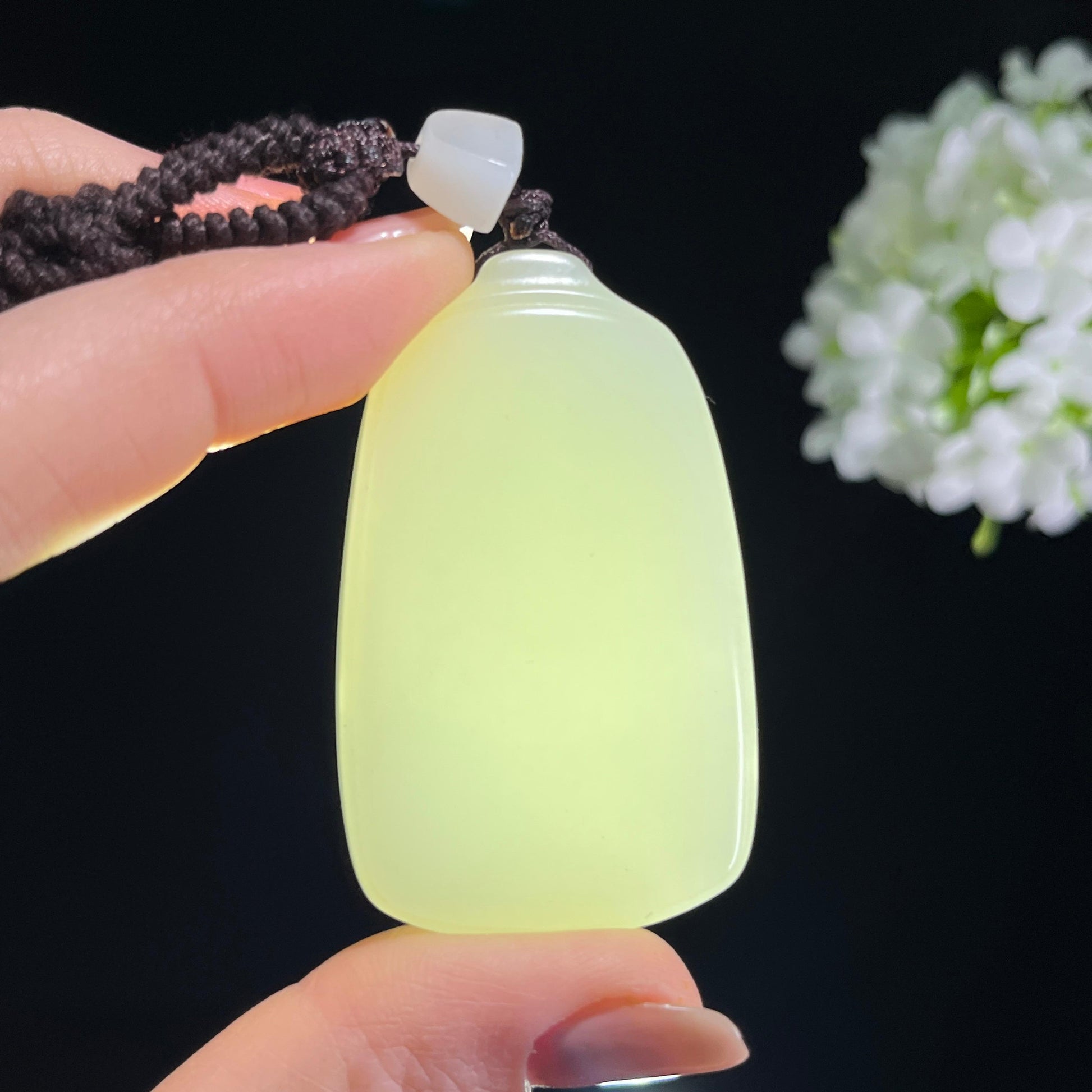 和田玉白玉籽料无事牌（yc372647）