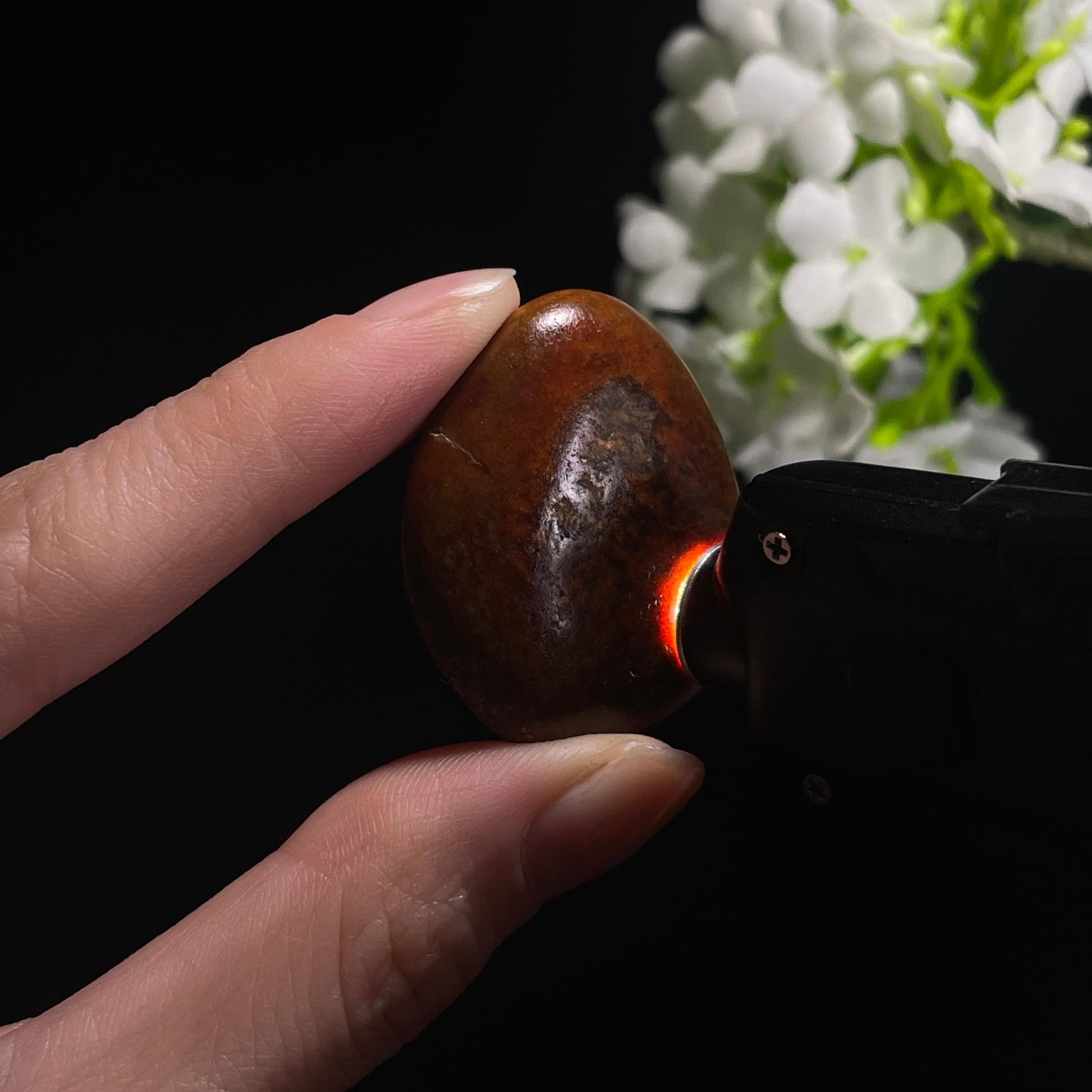 和田玉黄沁“秋燧丹砾”籽料原石（yc311962）