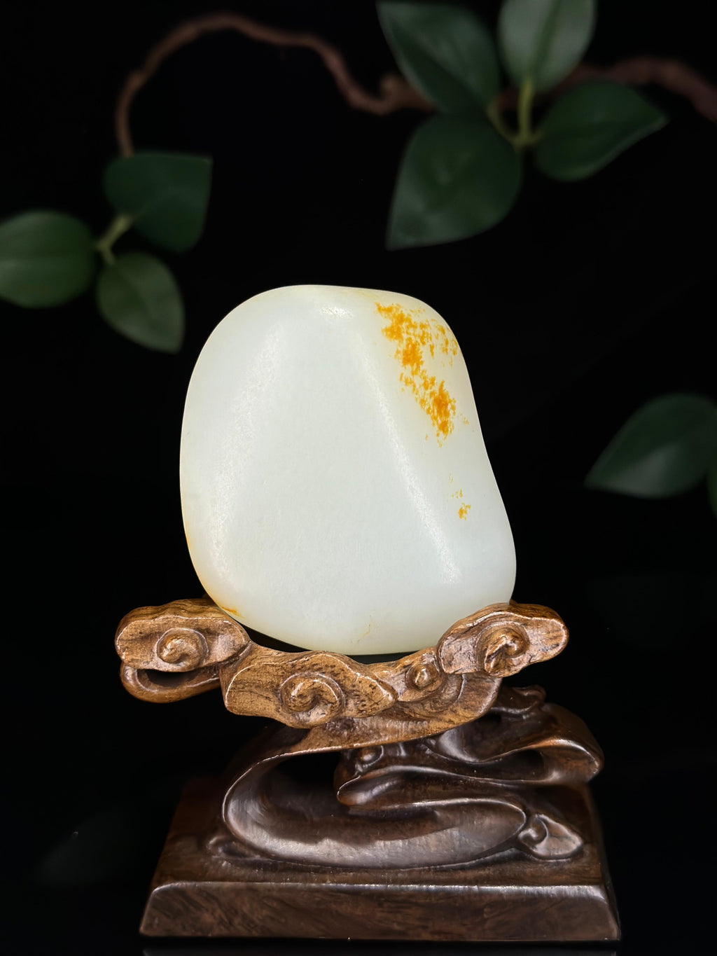 新疆天然和田玉白玉洒金皮籽料（yc745956）