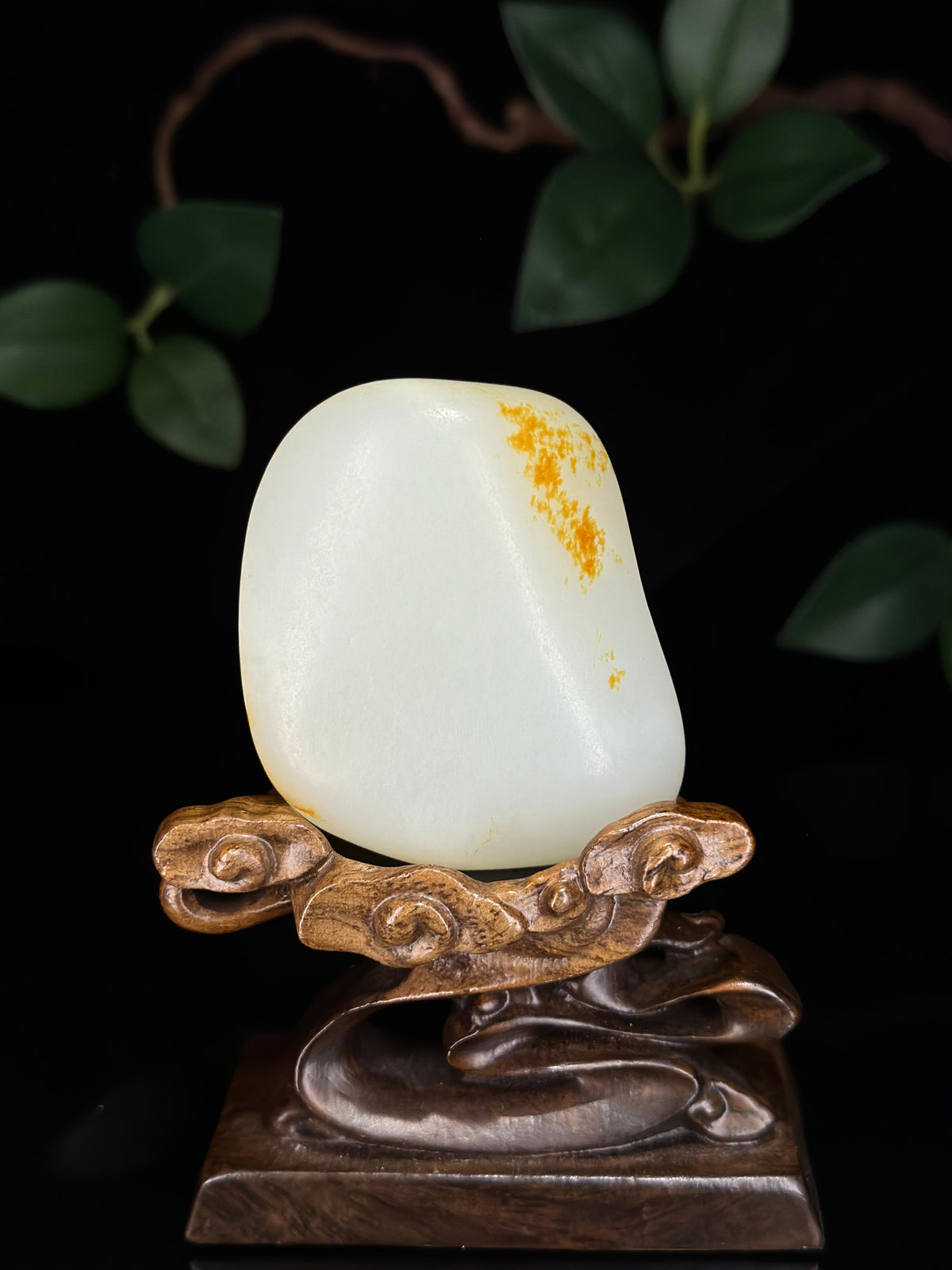 新疆天然和田玉白玉洒金皮籽料（yc745956）