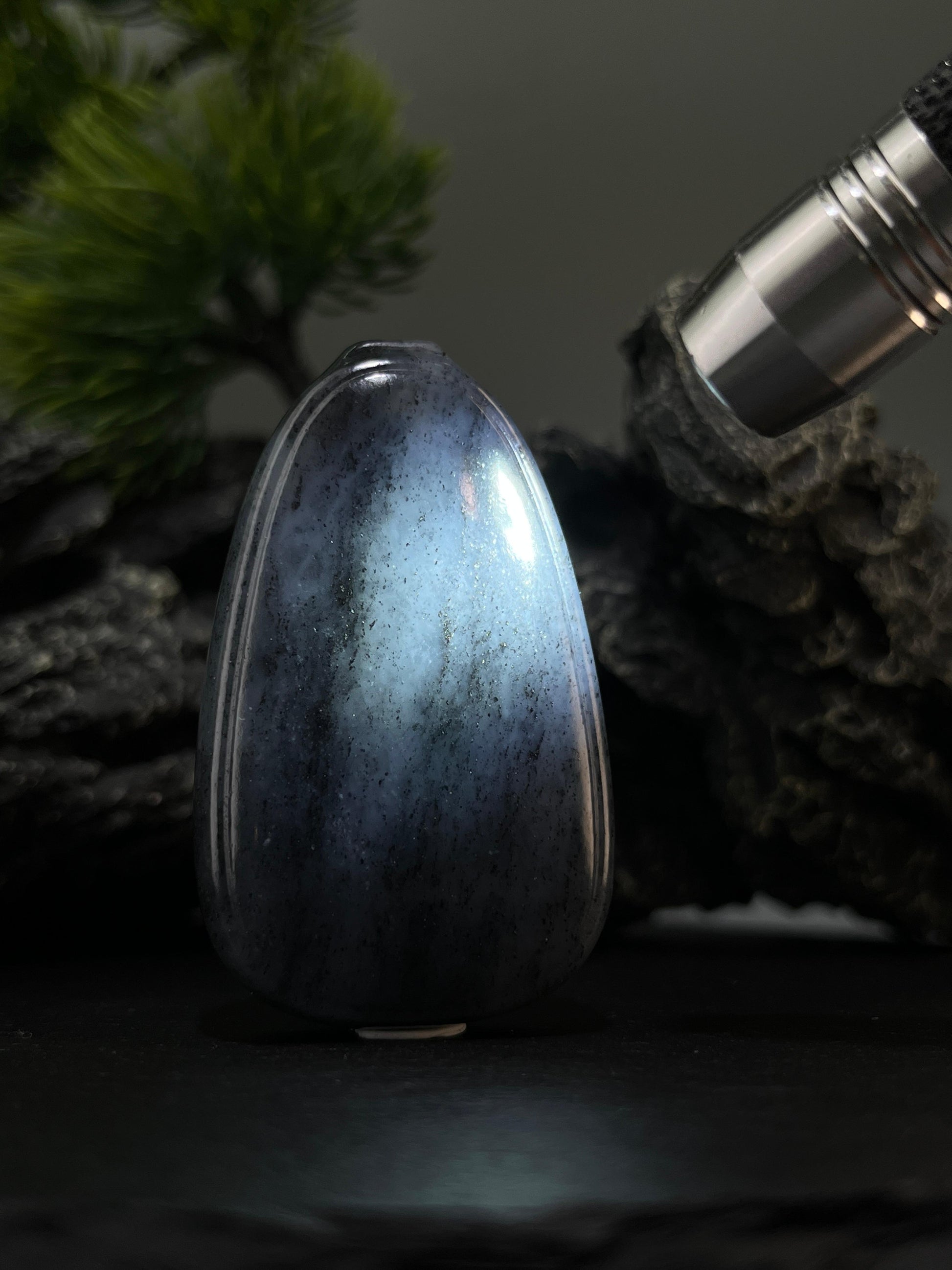 和田玉青花籽料平安无事牌（yc228613）