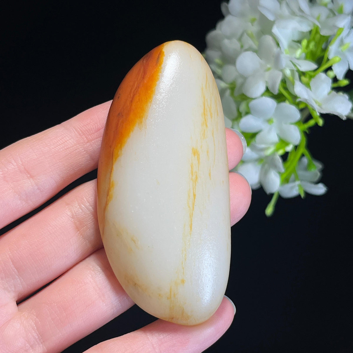 和田玉白玉聚红皮籽料（yc338831）