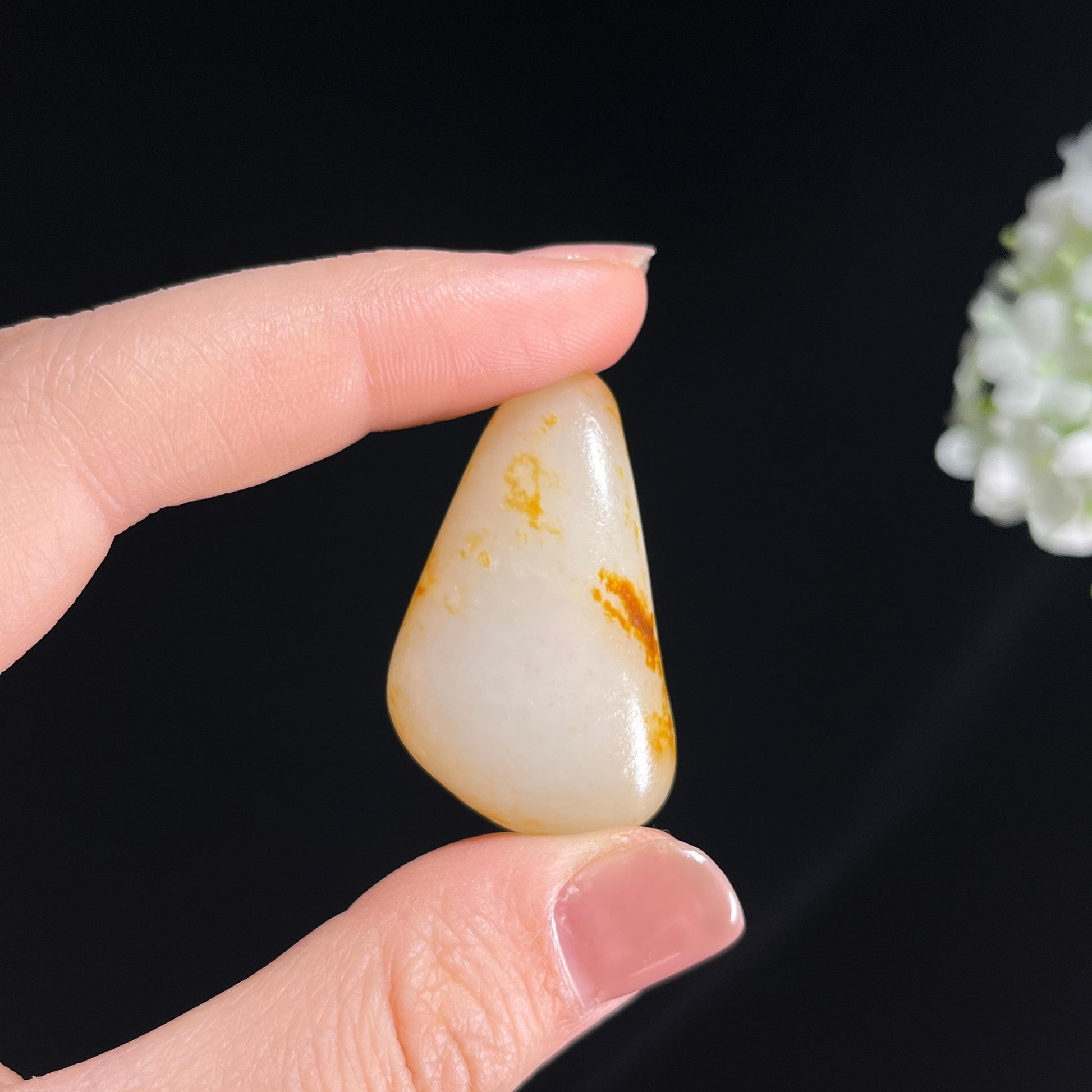 和田玉一级白玉意境通体红皮“金雪漫顶”籽料原石（yc286959）