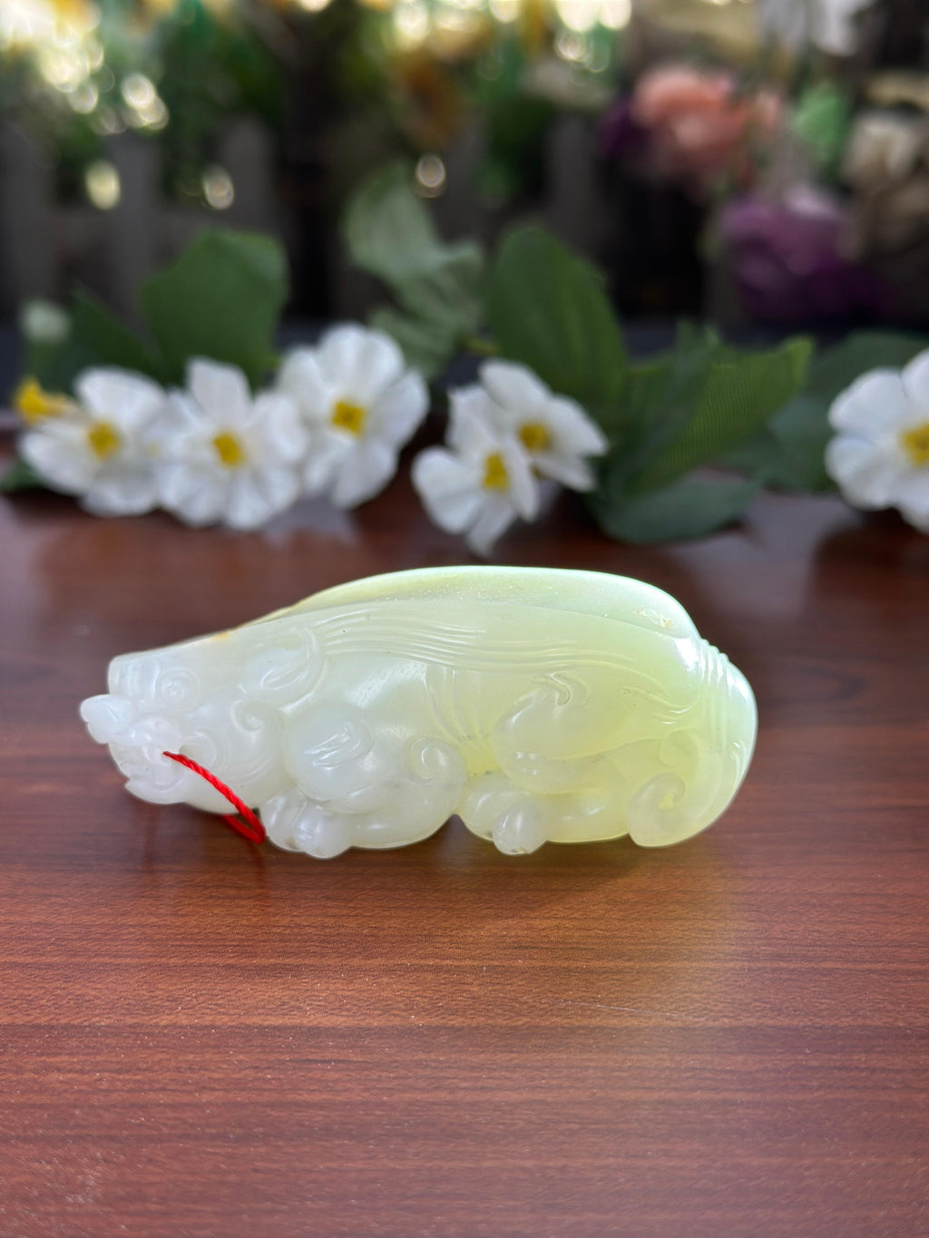 新疆和田玉珍品白玉洒金品籽料貔貅手把件（yc710944）