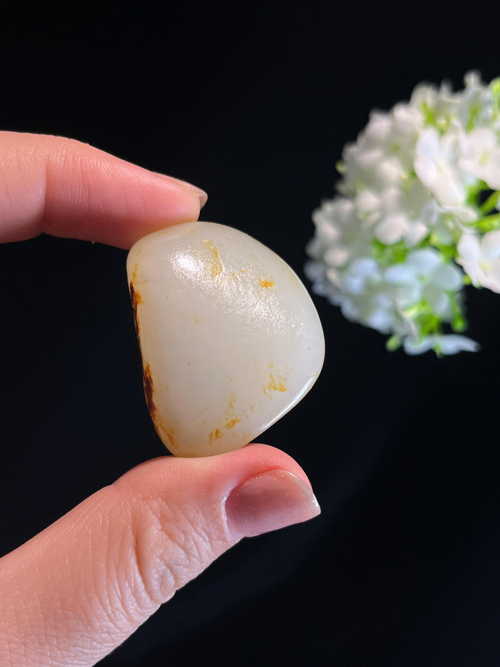 新疆天然和田玉洒金皮籽料原石（yc274676）