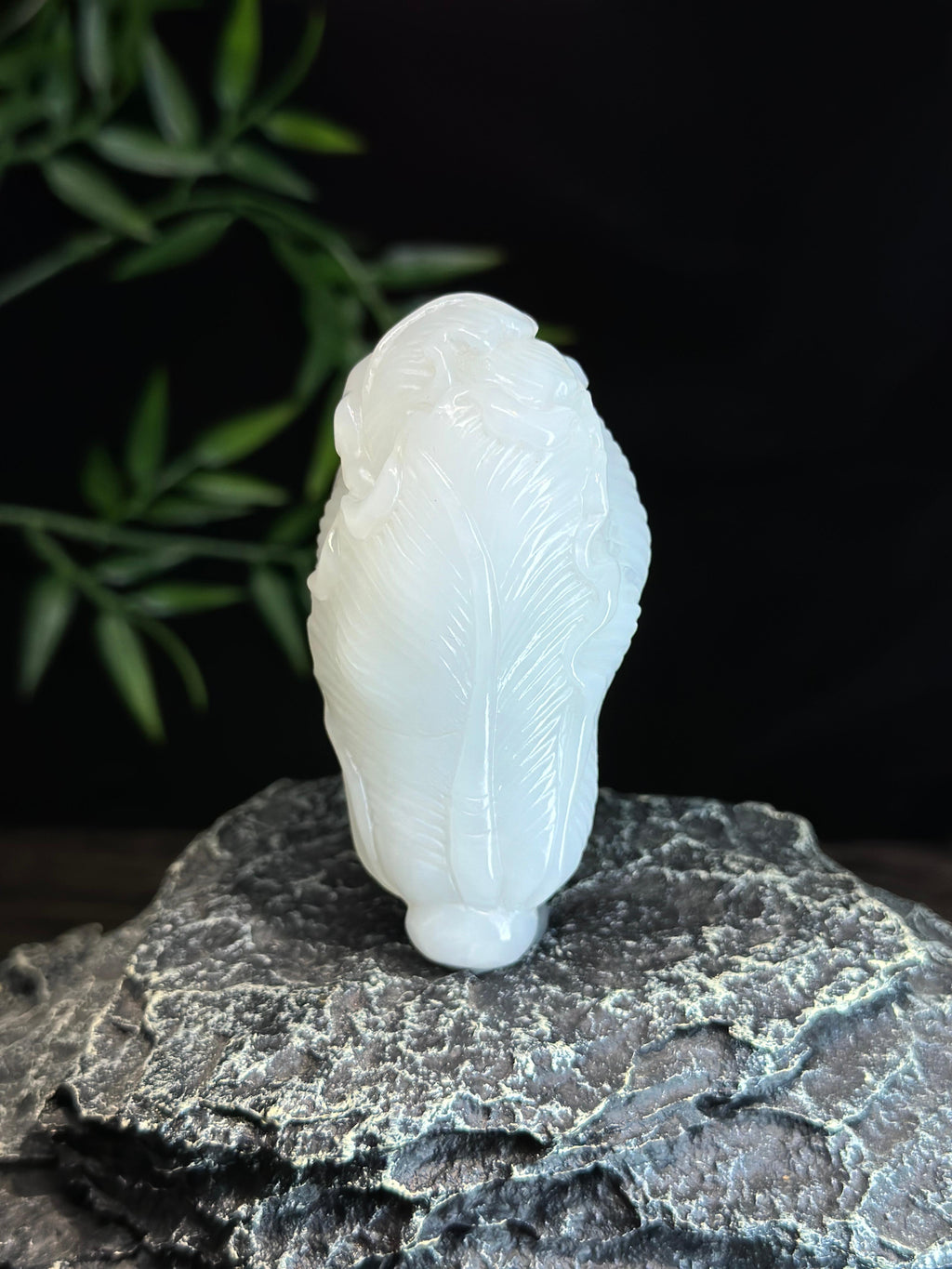 和田玉精品白玉百财聚来手把件（yc732077）