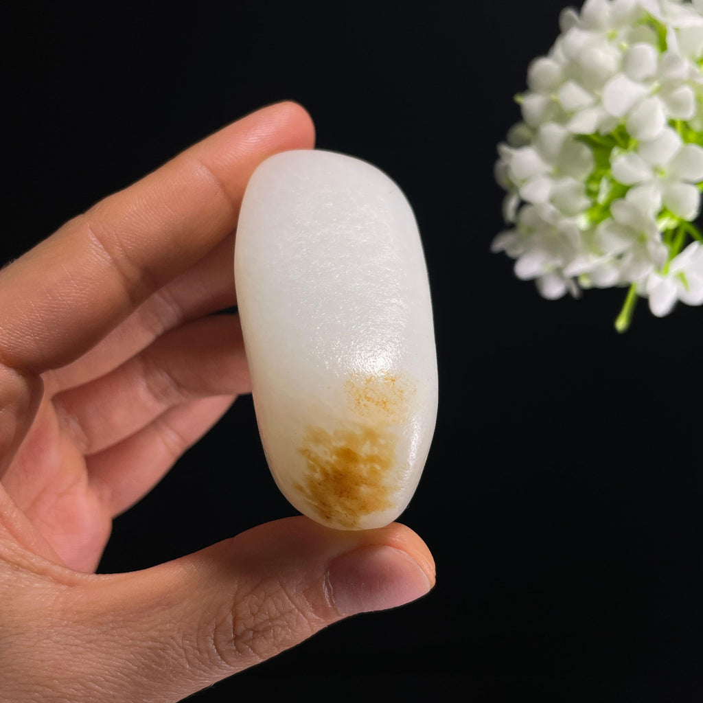 和田玉白玉“玉雪天成”洒金皮籽料（yc314474）
