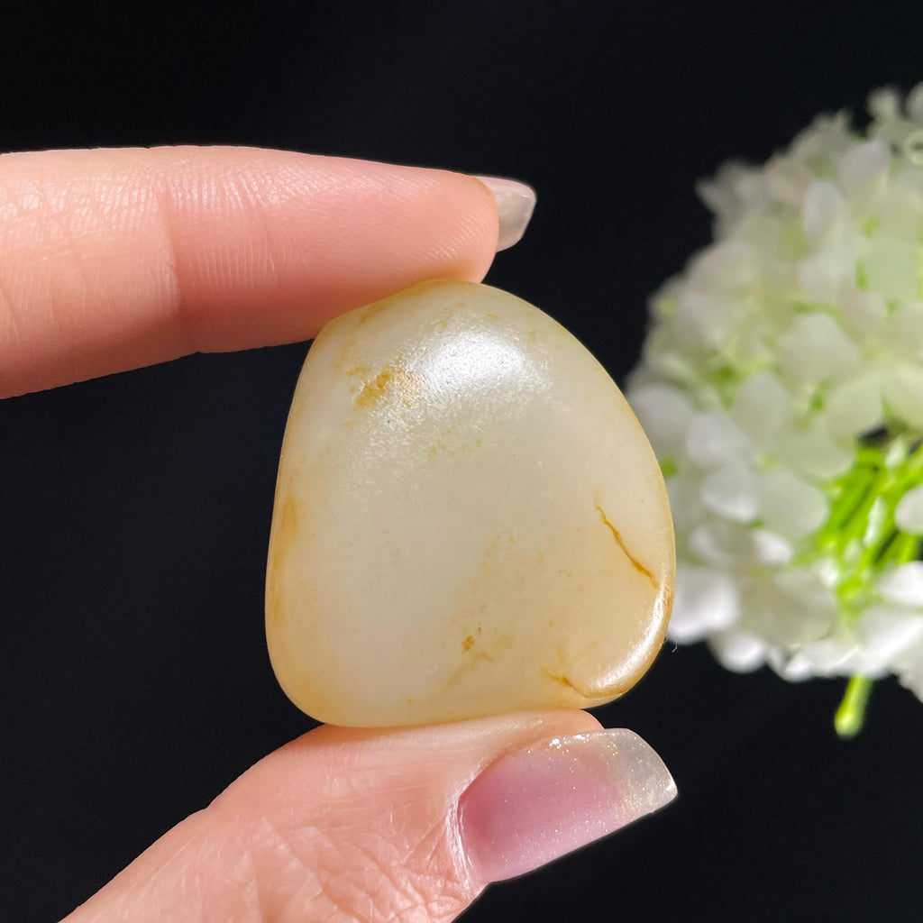 和田玉白玉“薄金映白”洒金皮籽料（yc392712）