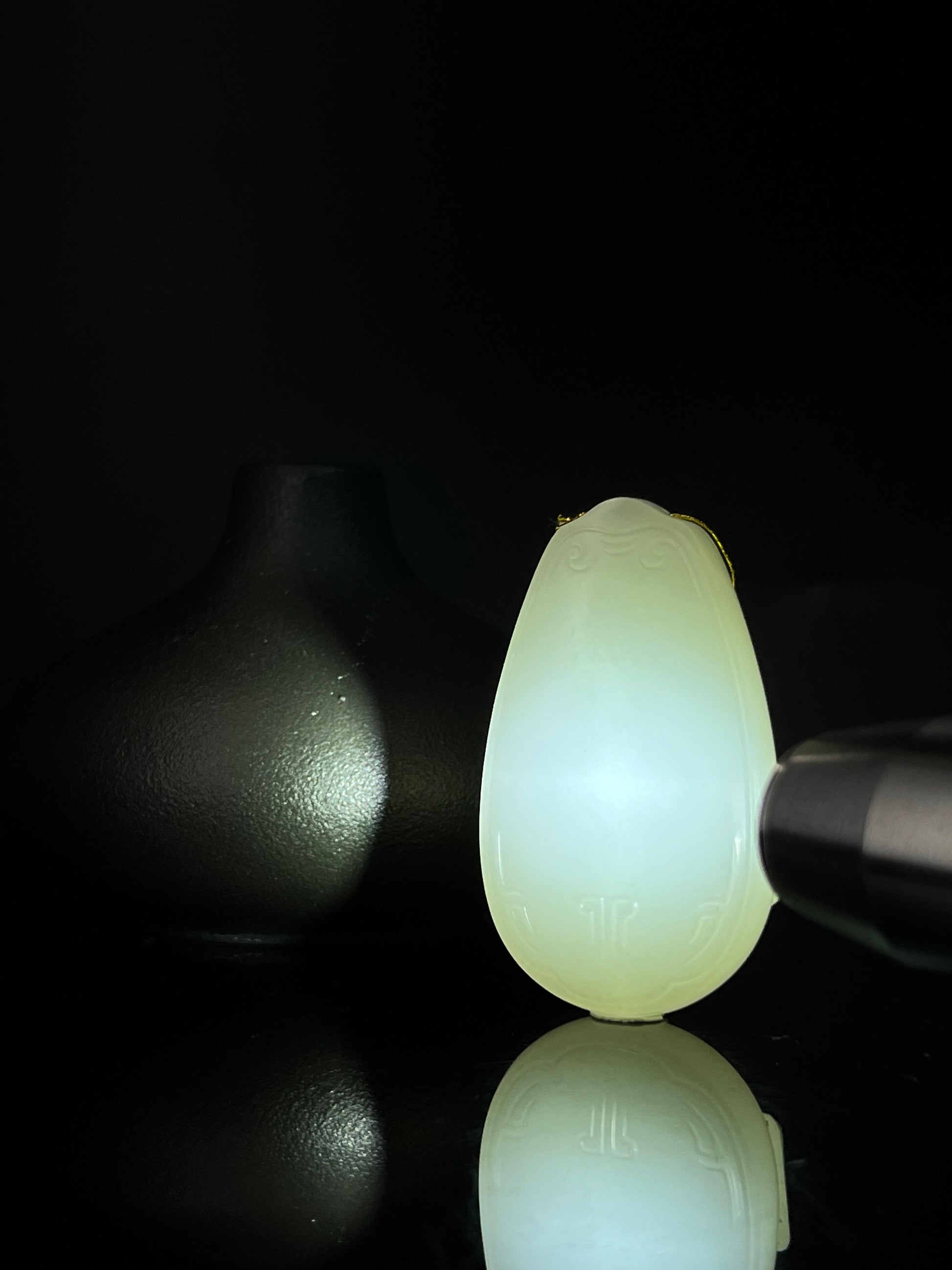 和田玉白玉无事牌（yc241011）