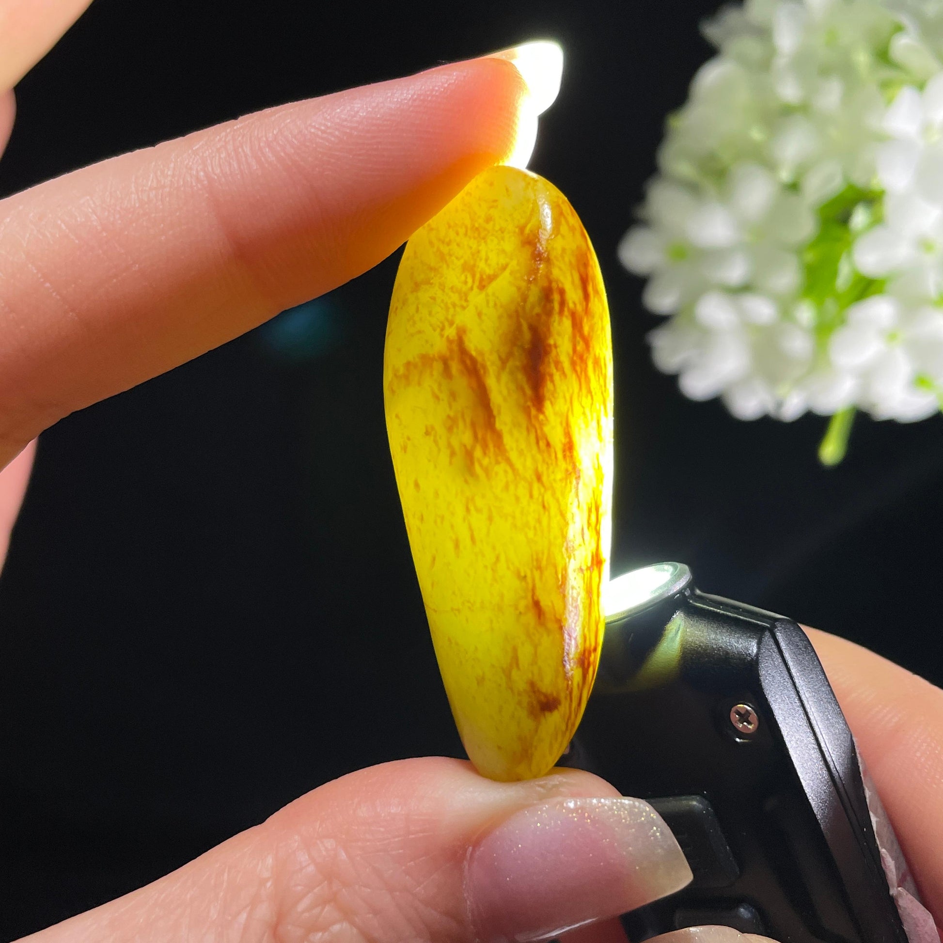 和田玉青白玉聚红皮“秋山赭烟”双面皮籽料（yc394222）