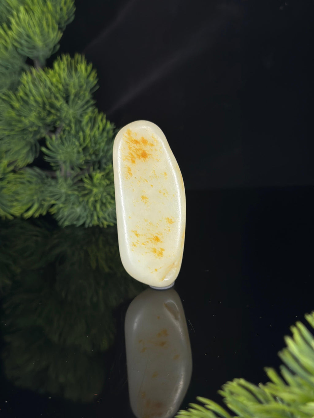 新疆和田玉“星砂覆瑶”白玉洒金皮籽料（yc463347）