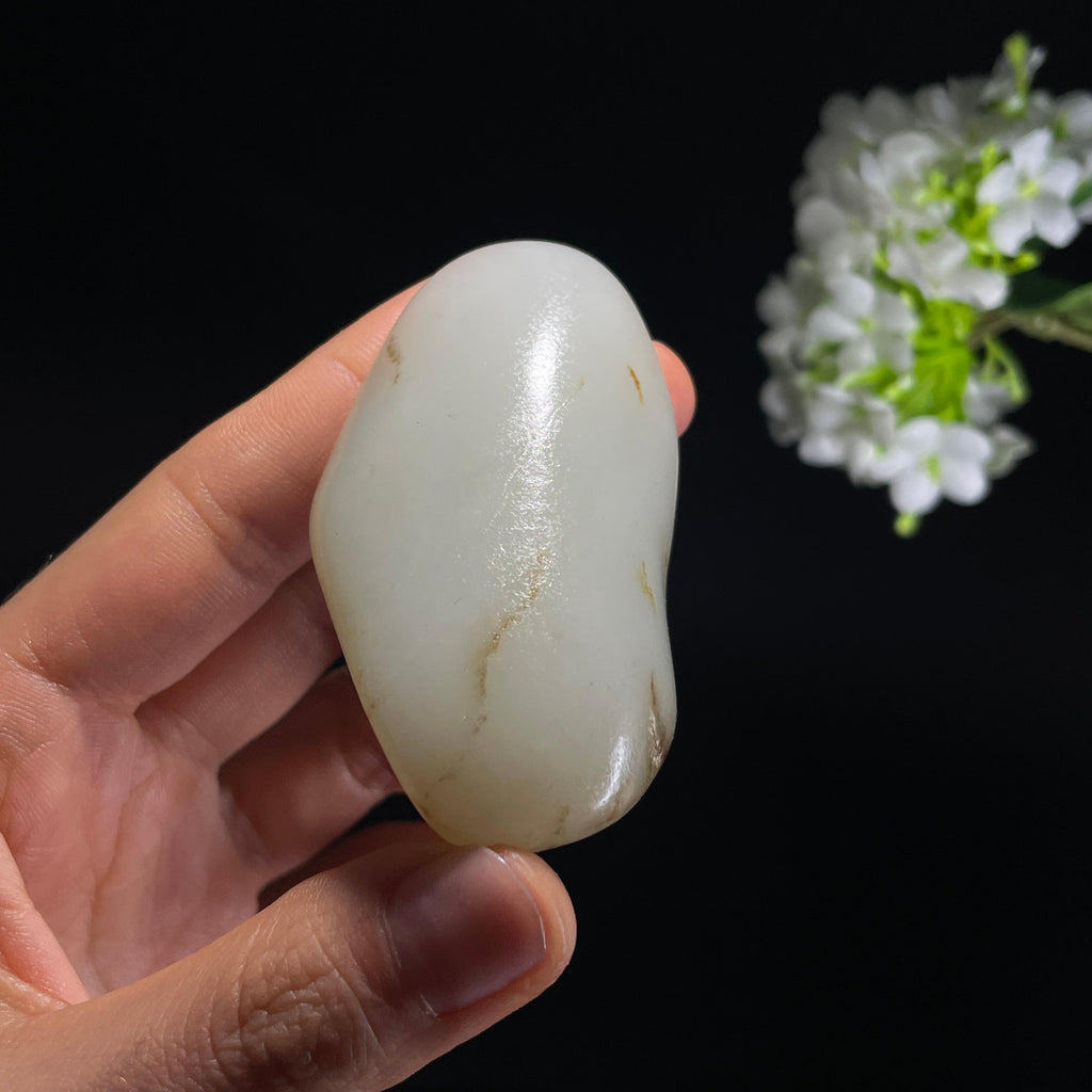 和田玉白玉“玉魄秋水”秋梨皮籽料（yc324320）