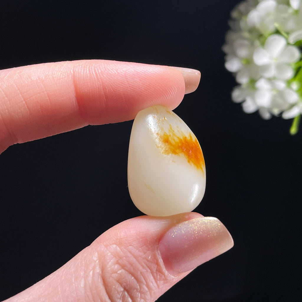 新疆天然和田玉红皮洒金皮精品籽料（yc362953）