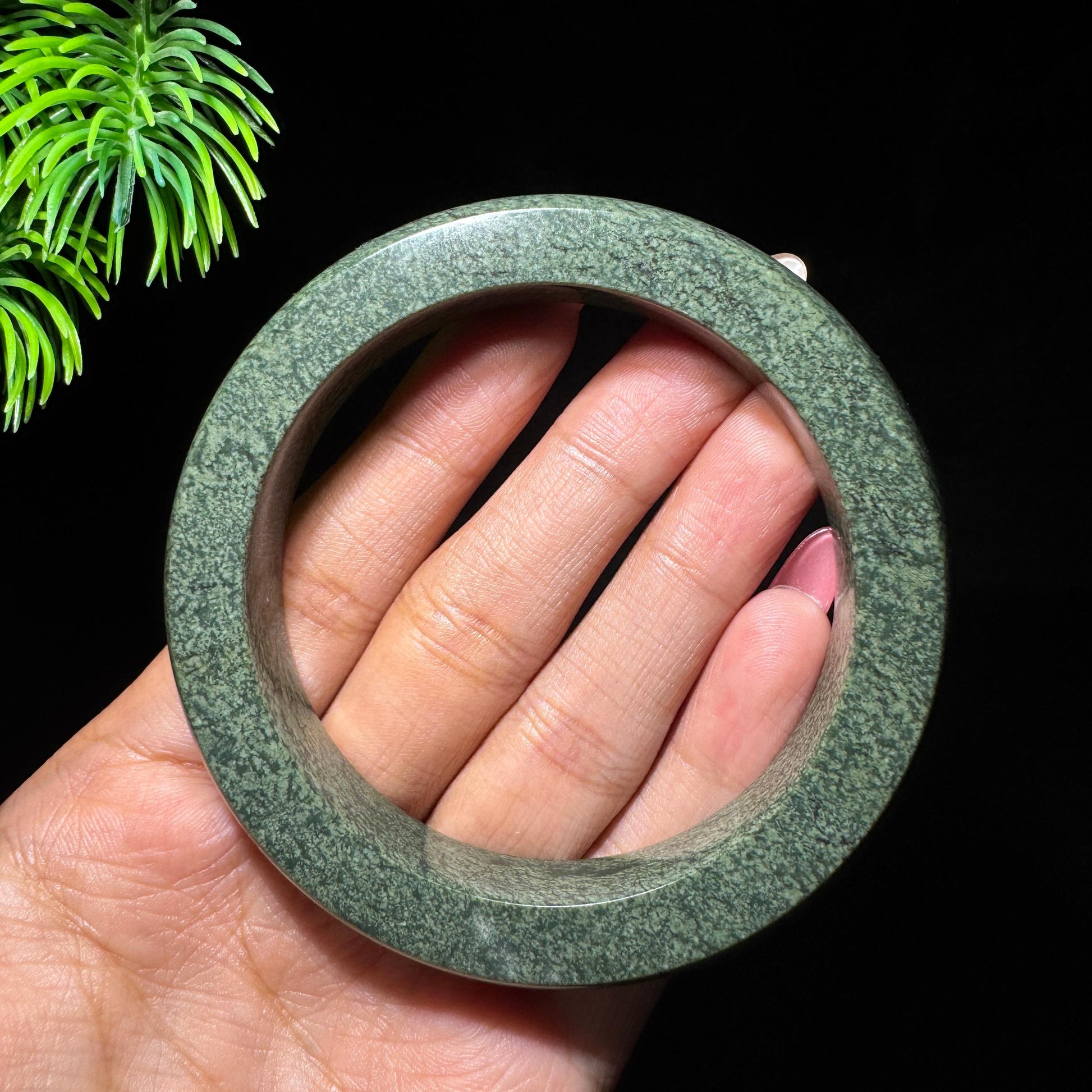 和田玉山料青玉手镯（yc716728）