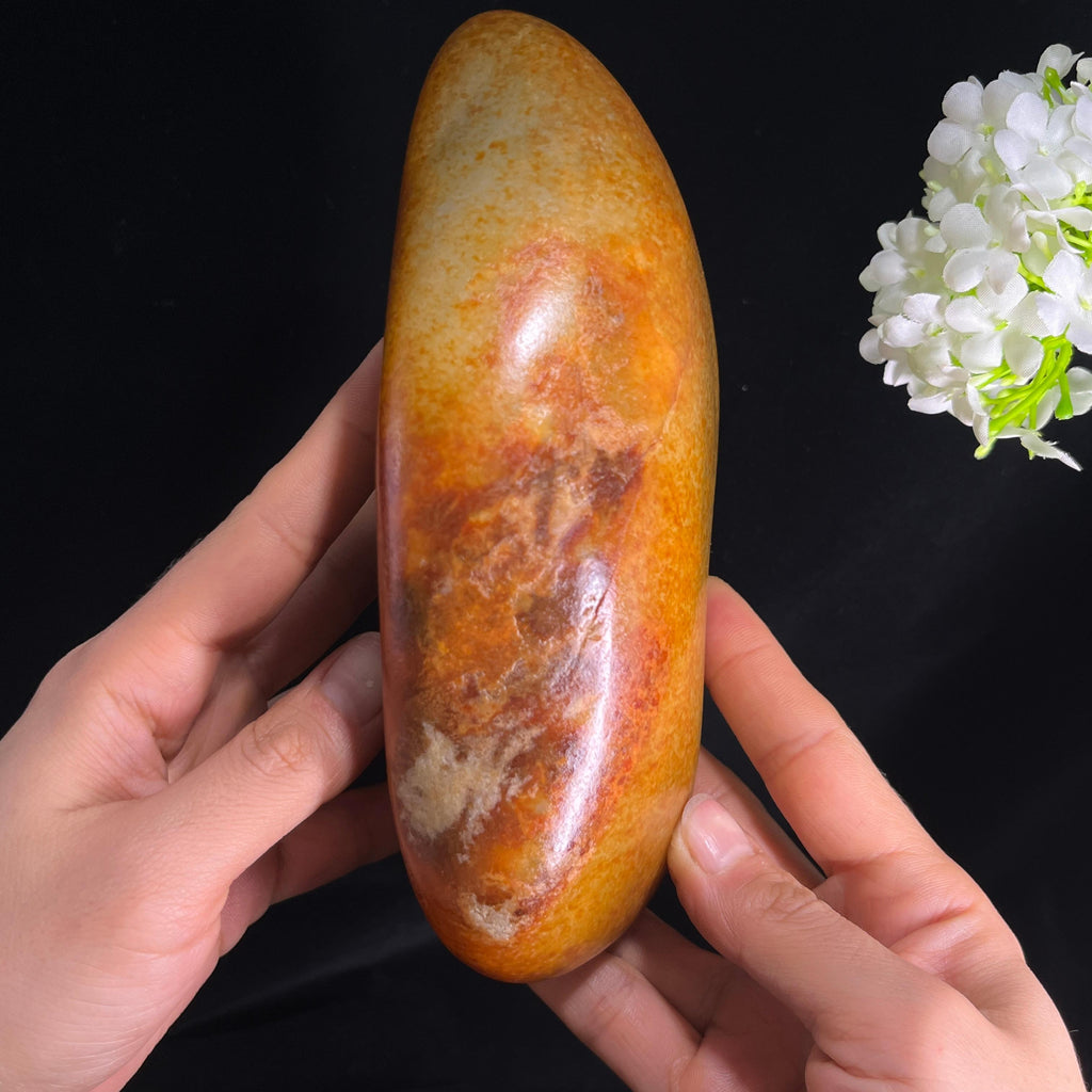 和田玉洒红皮籽料（yc283539）