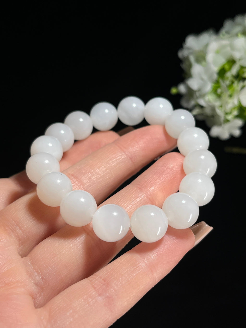 天然和田玉白玉精品手串手链（yc258437）