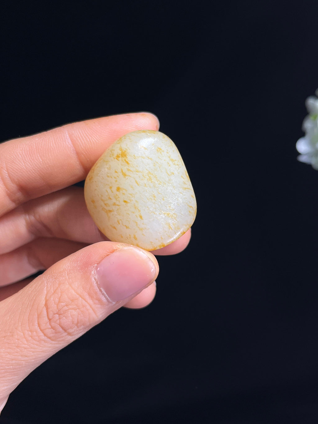 新疆天然和田玉白玉洒金皮籽料原石（yc263883）