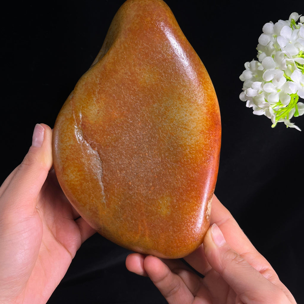 和田玉洒红皮籽料（yc283539）