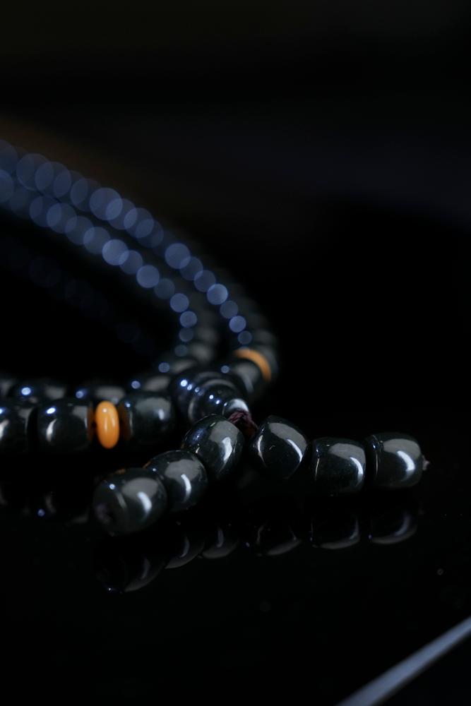 和田玉塔青项链（卡9）（yc248317）