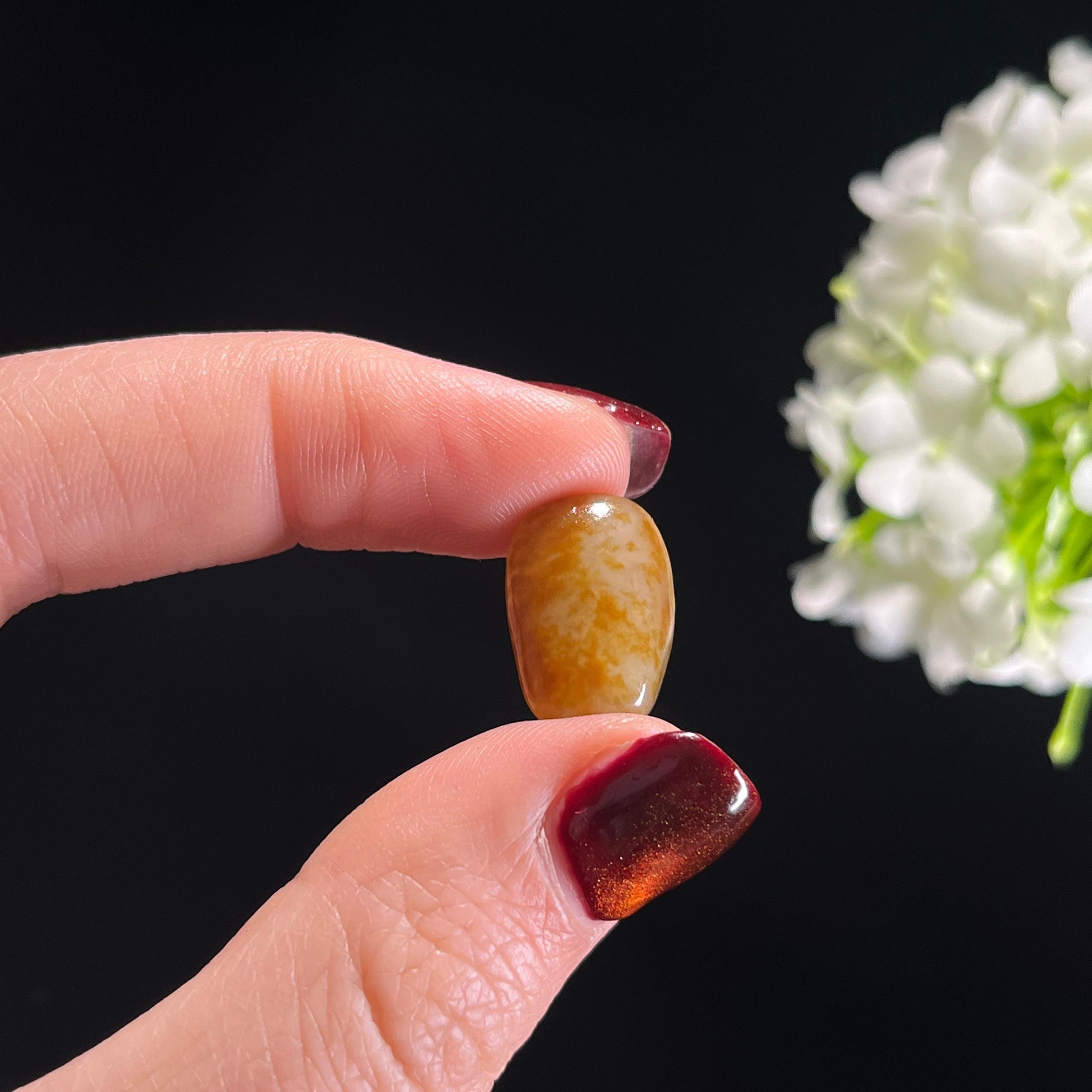 和田玉白玉通体洒金皮精品小籽（yc336402）